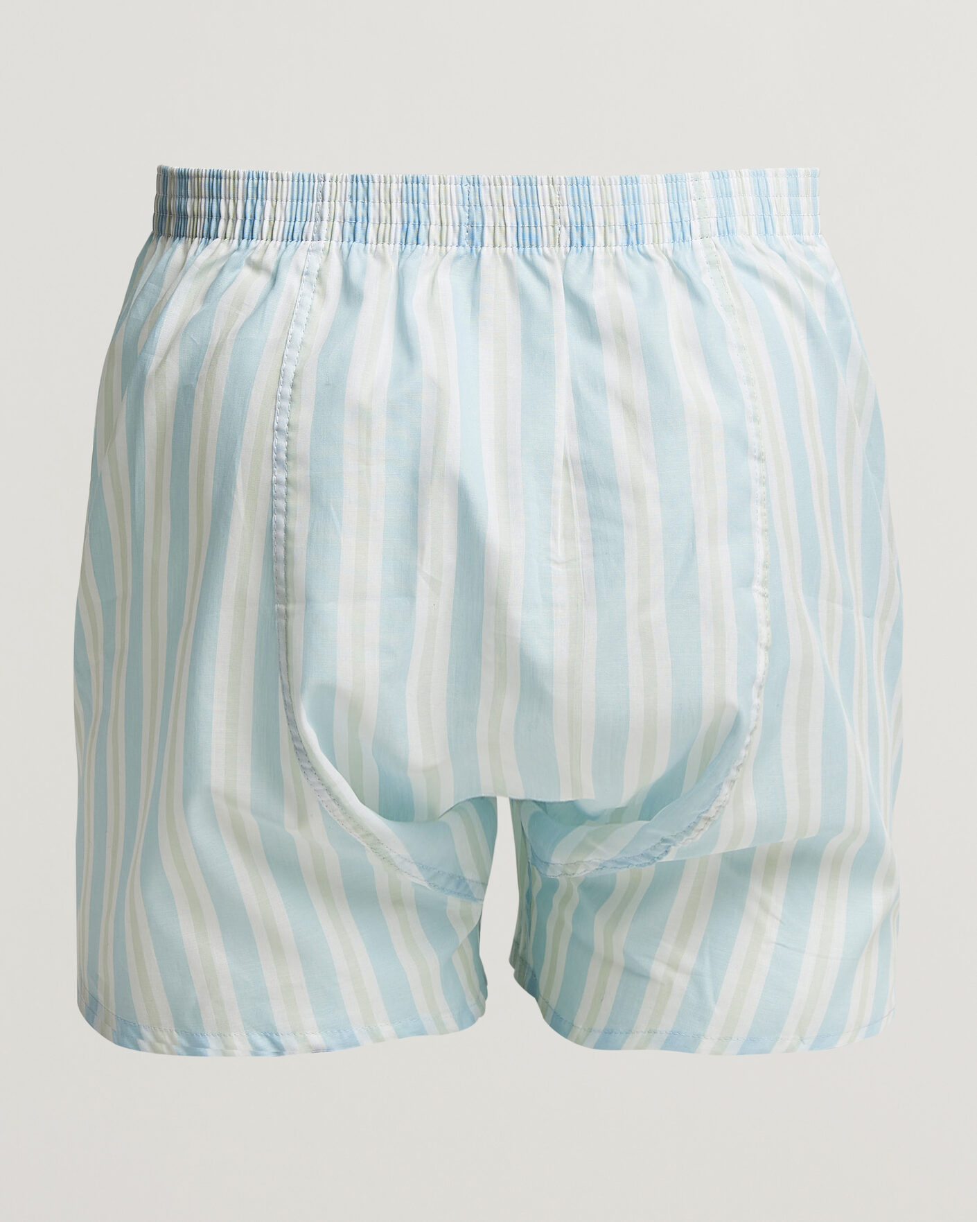 Heren | Ondergoed | Derek Rose | Classic Fit Striped Woven Cotton Boxer Shorts Blue/White