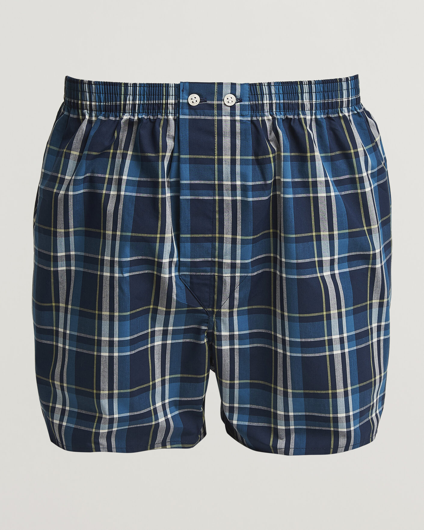 Homme | Sous-Vêtements Et Chaussettes | Derek Rose | Classic Fit Woven Cotton Boxer Shorts Navy