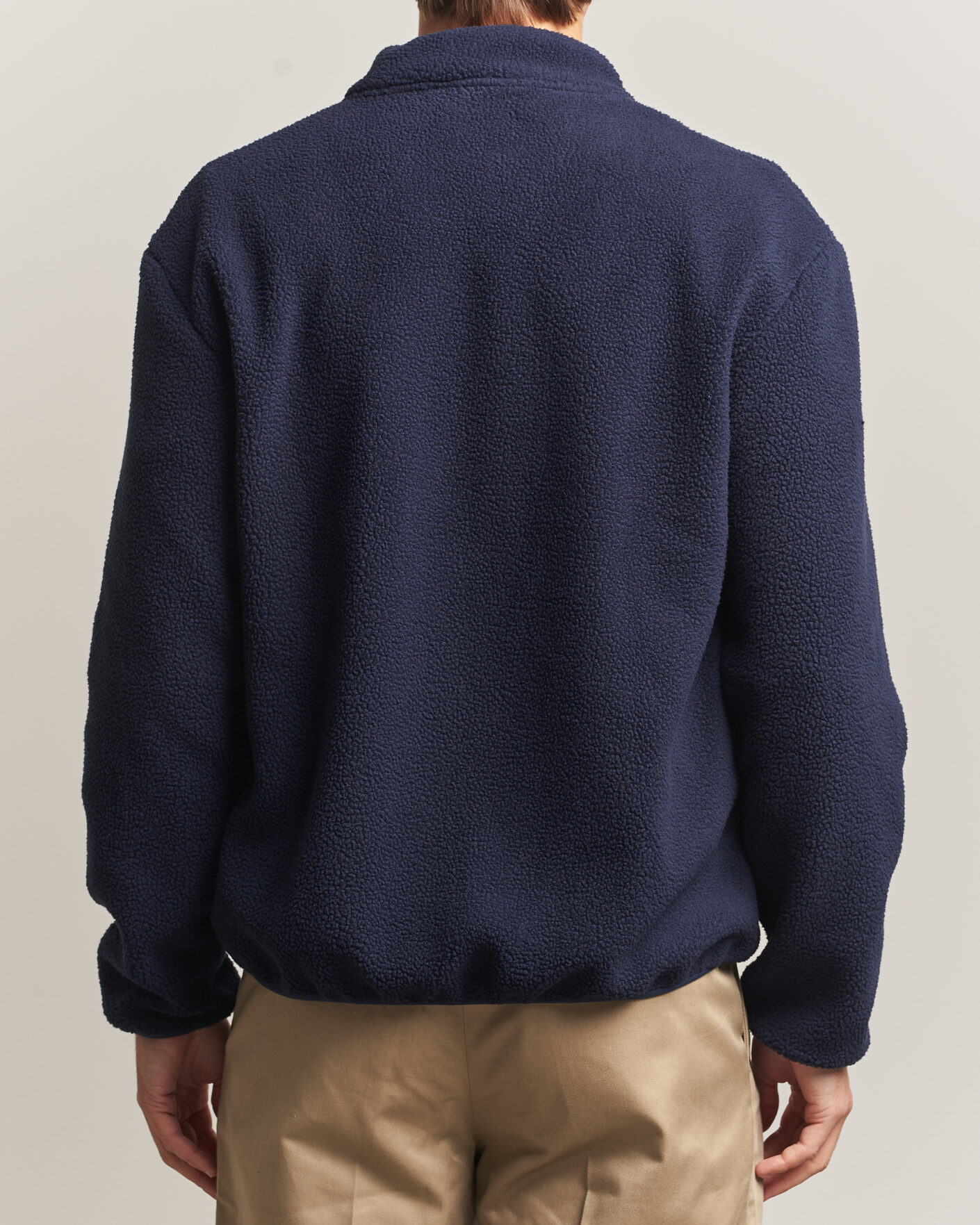 Heren | Truien | Drôle de Monsieur | Slogan Sherpa Jacket Navy