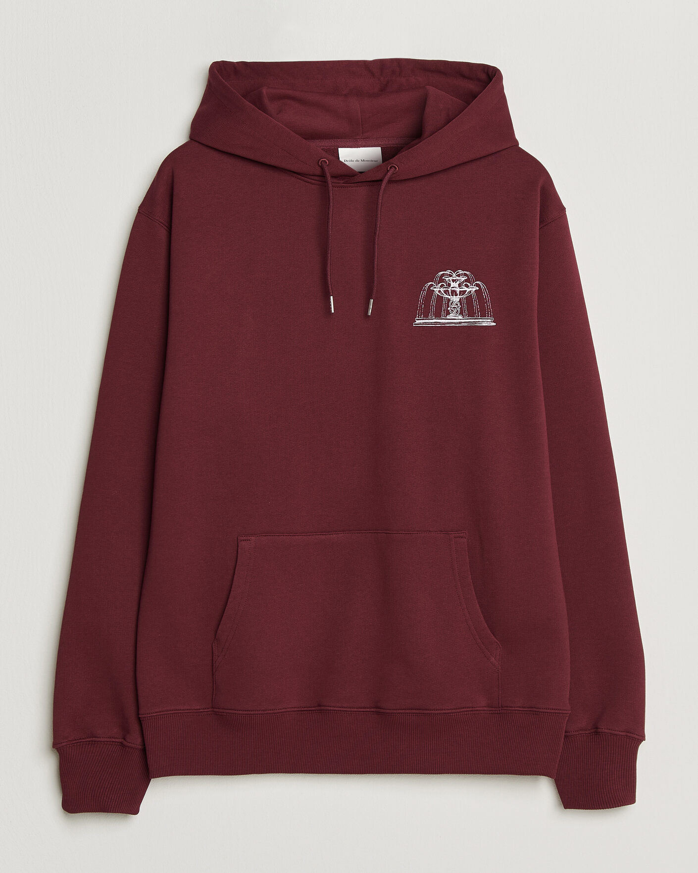 Homme | Pulls Et Tricots | Drôle de Monsieur | Fountain Printed Hoodie Burgundy