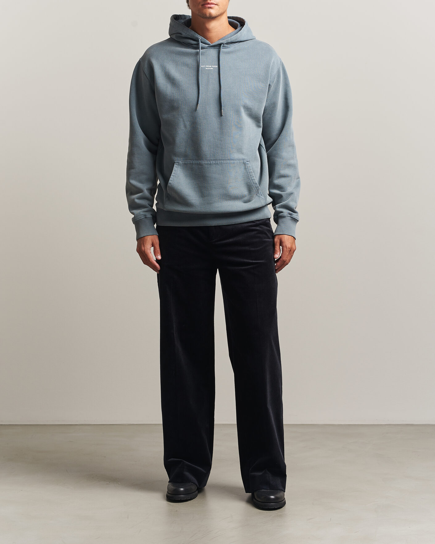 Homme | Pulls Et Tricots | Drôle de Monsieur | Classic Slogan Hoodie Dark Grey