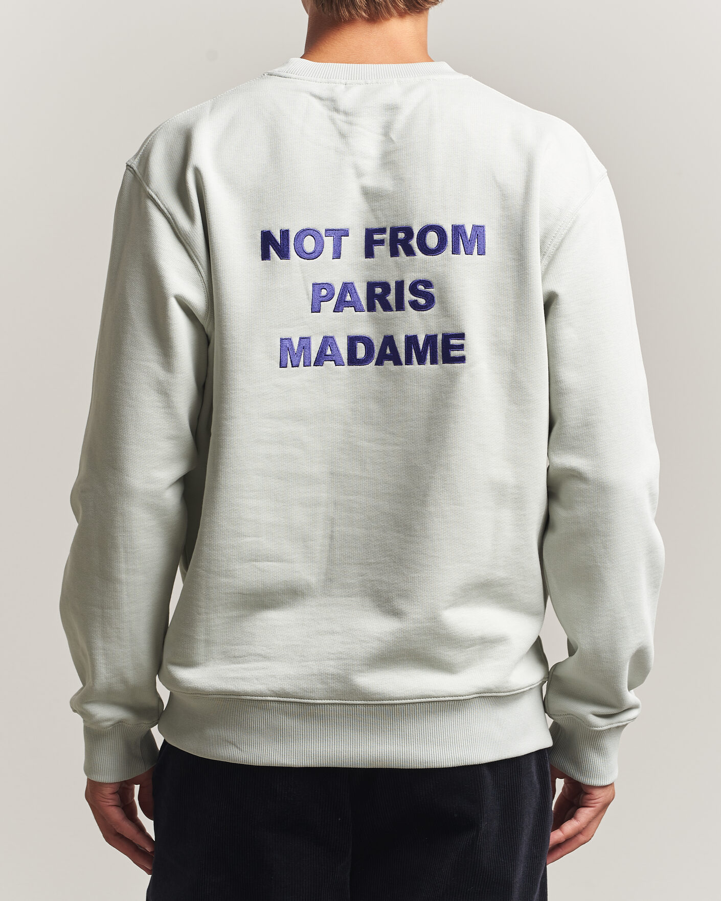 Homme | Pulls Et Tricots | Drôle de Monsieur | Bold Slogan Sweatshirt Grey