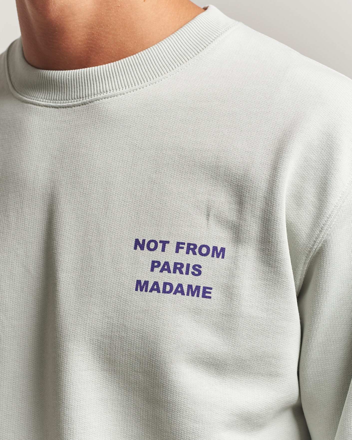 Homme | Pulls Et Tricots | Drôle de Monsieur | Bold Slogan Sweatshirt Grey