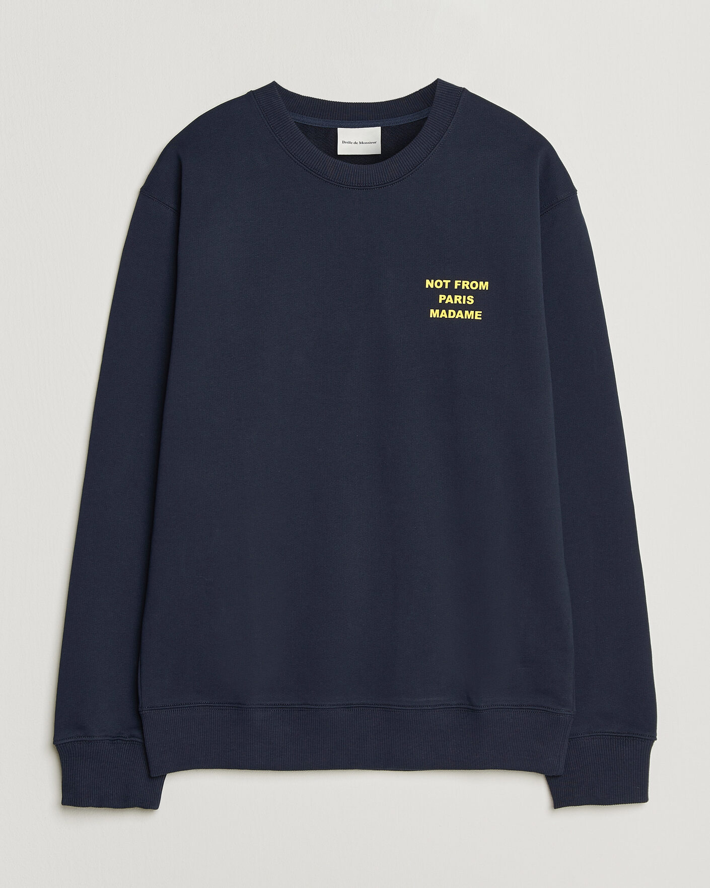 Homme | Pulls Et Tricots | Drôle de Monsieur | Bold Slogan Sweatshirt Navy