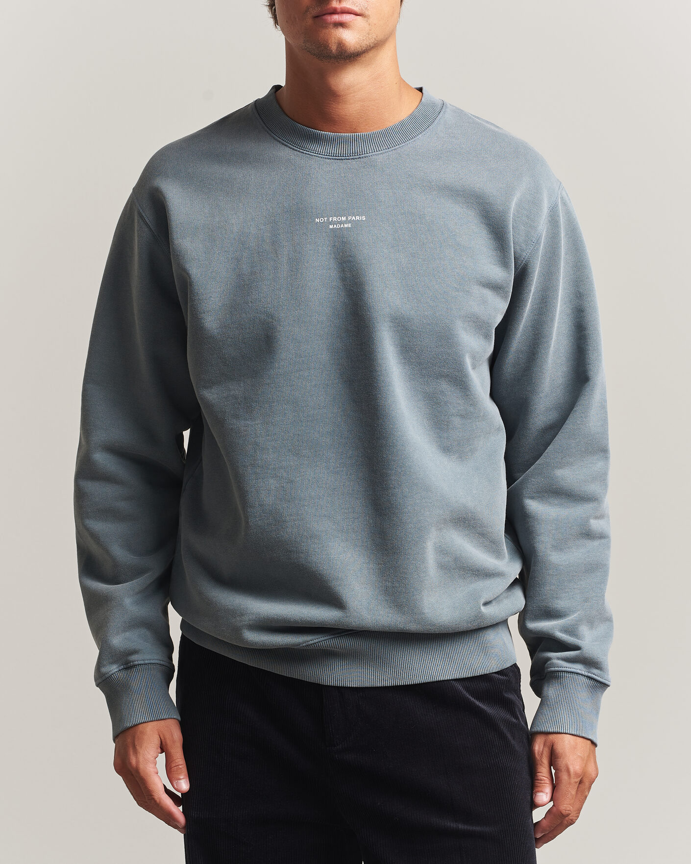 Homme | Pulls Et Tricots | Drôle de Monsieur | Classic Slogan Sweatshirt Dark Grey