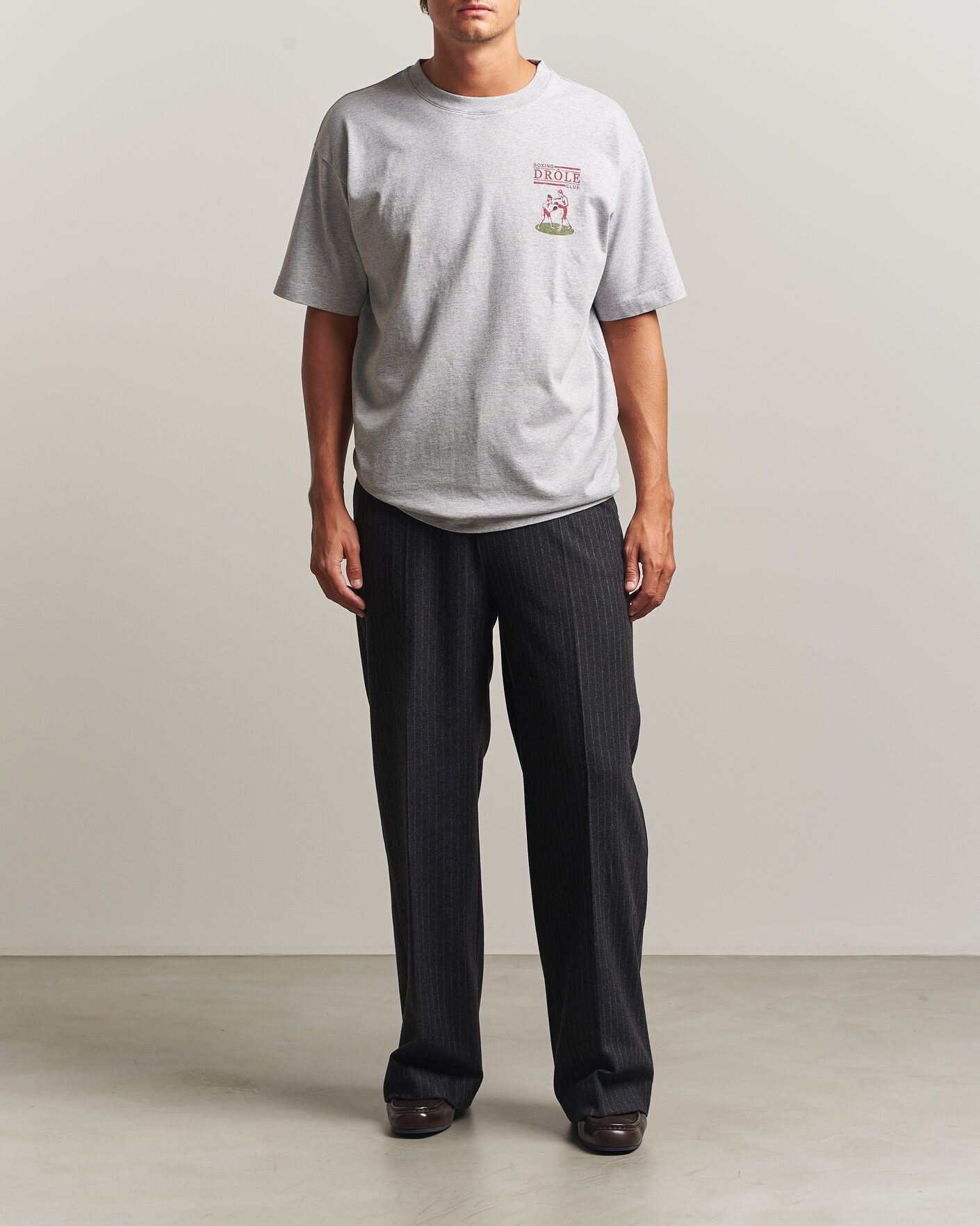 Homme | T-shirts | Drôle de Monsieur | Boxers T-Shirt Grey Melange
