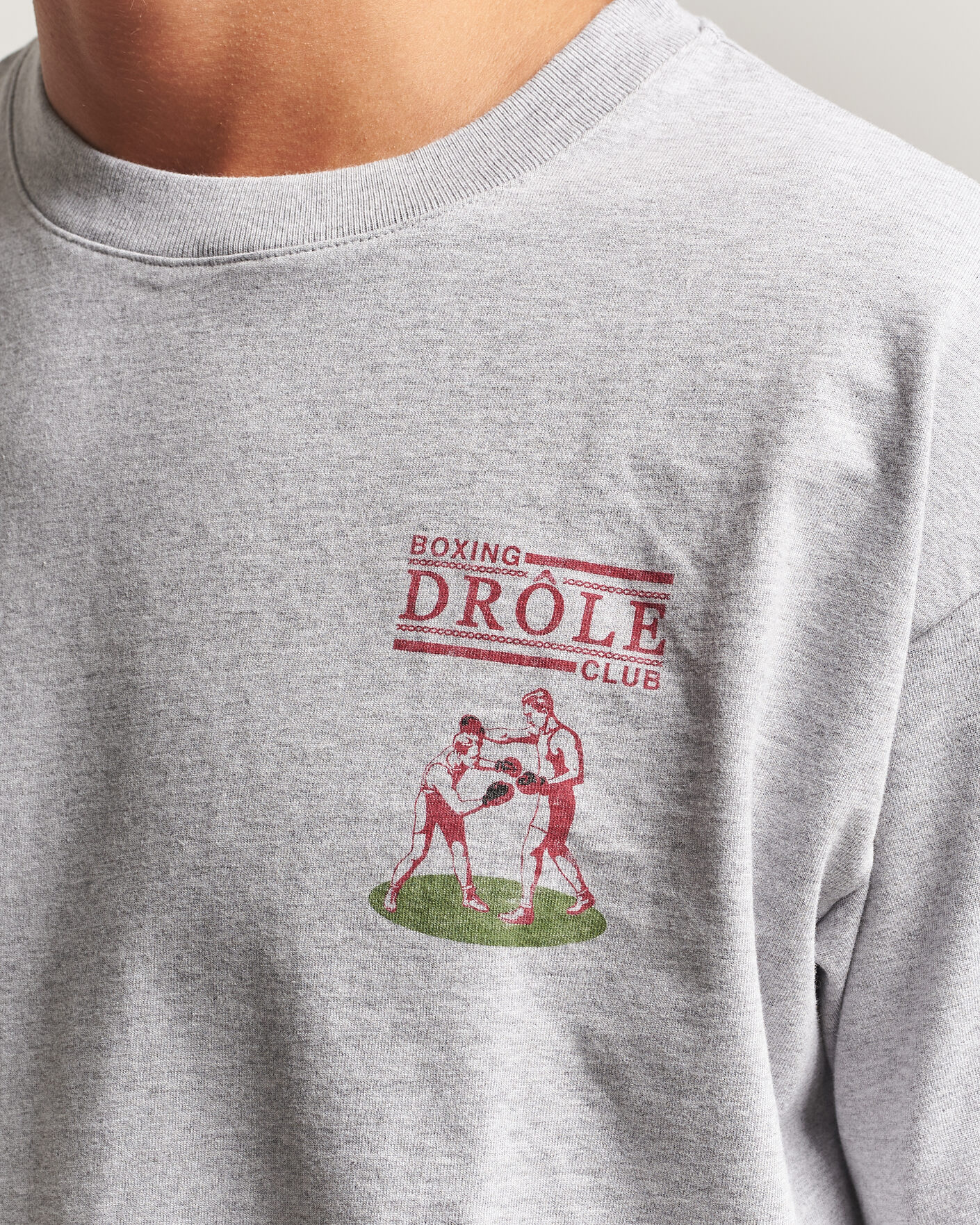 Homme | T-shirts | Drôle de Monsieur | Boxers T-Shirt Grey Melange