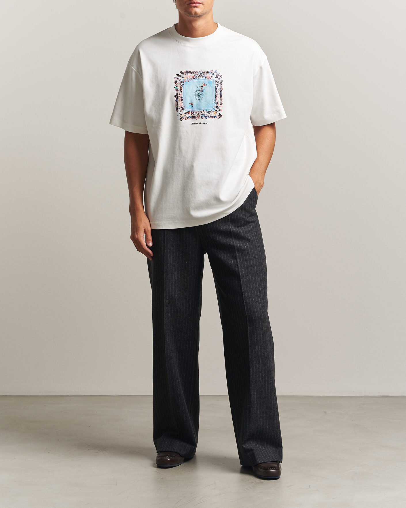 Homme | T-shirts | Drôle de Monsieur | Boxers Ring T-Shirt Off White