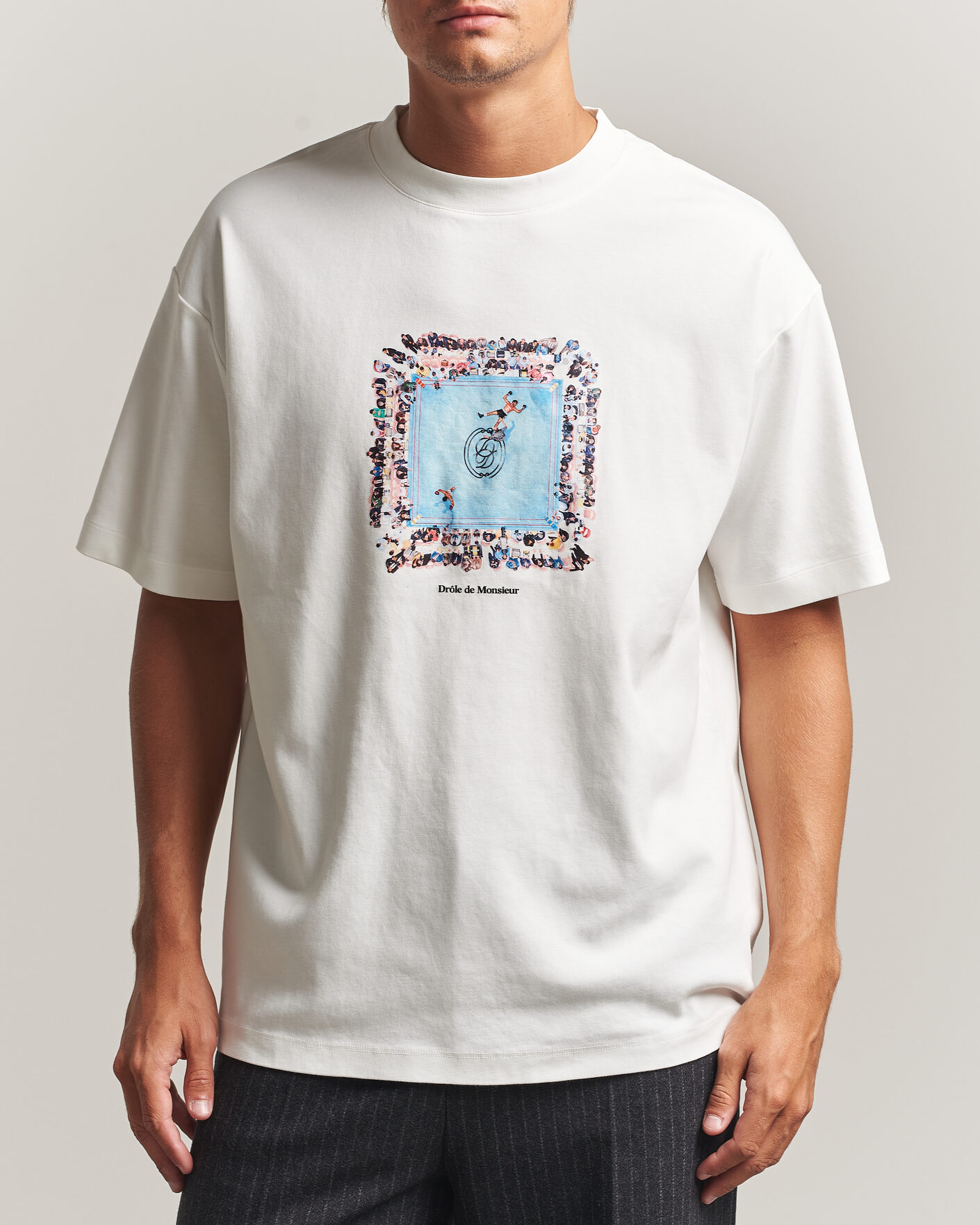 Homme | T-shirts | Drôle de Monsieur | Boxers Ring T-Shirt Off White