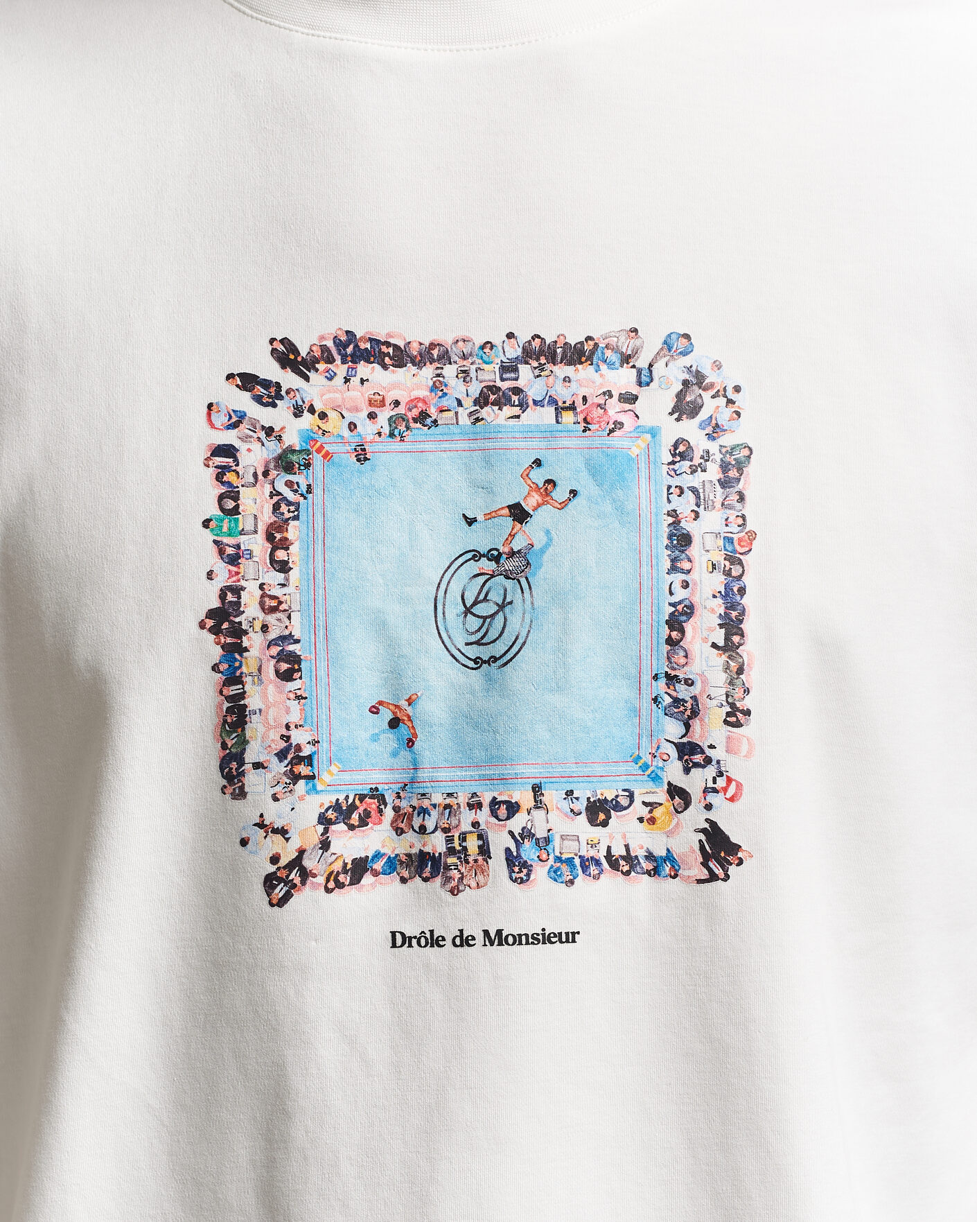 Homme | T-shirts | Drôle de Monsieur | Boxers Ring T-Shirt Off White