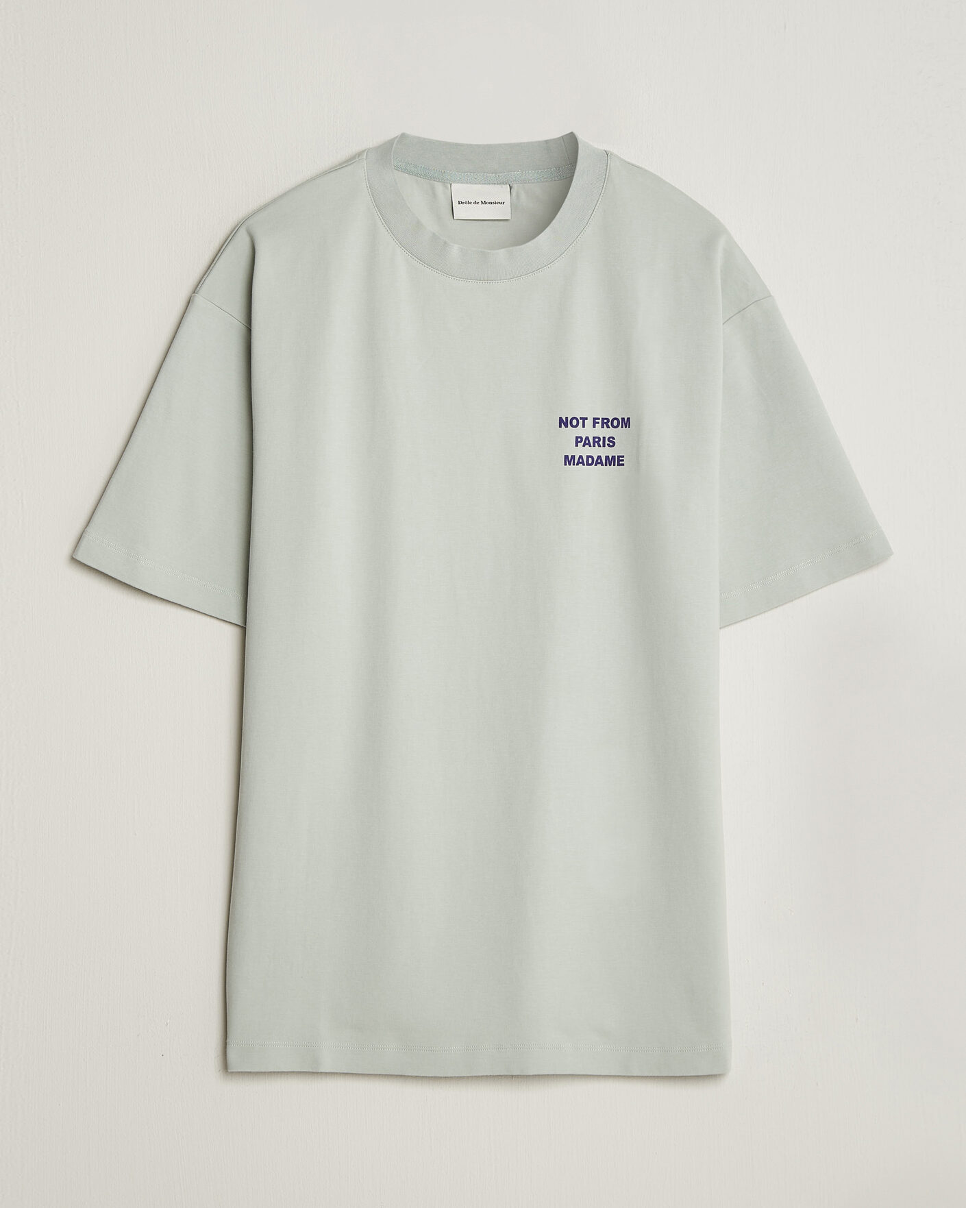Homme | T-shirts | Drôle de Monsieur | Bold Slogan T-Shirt Grey