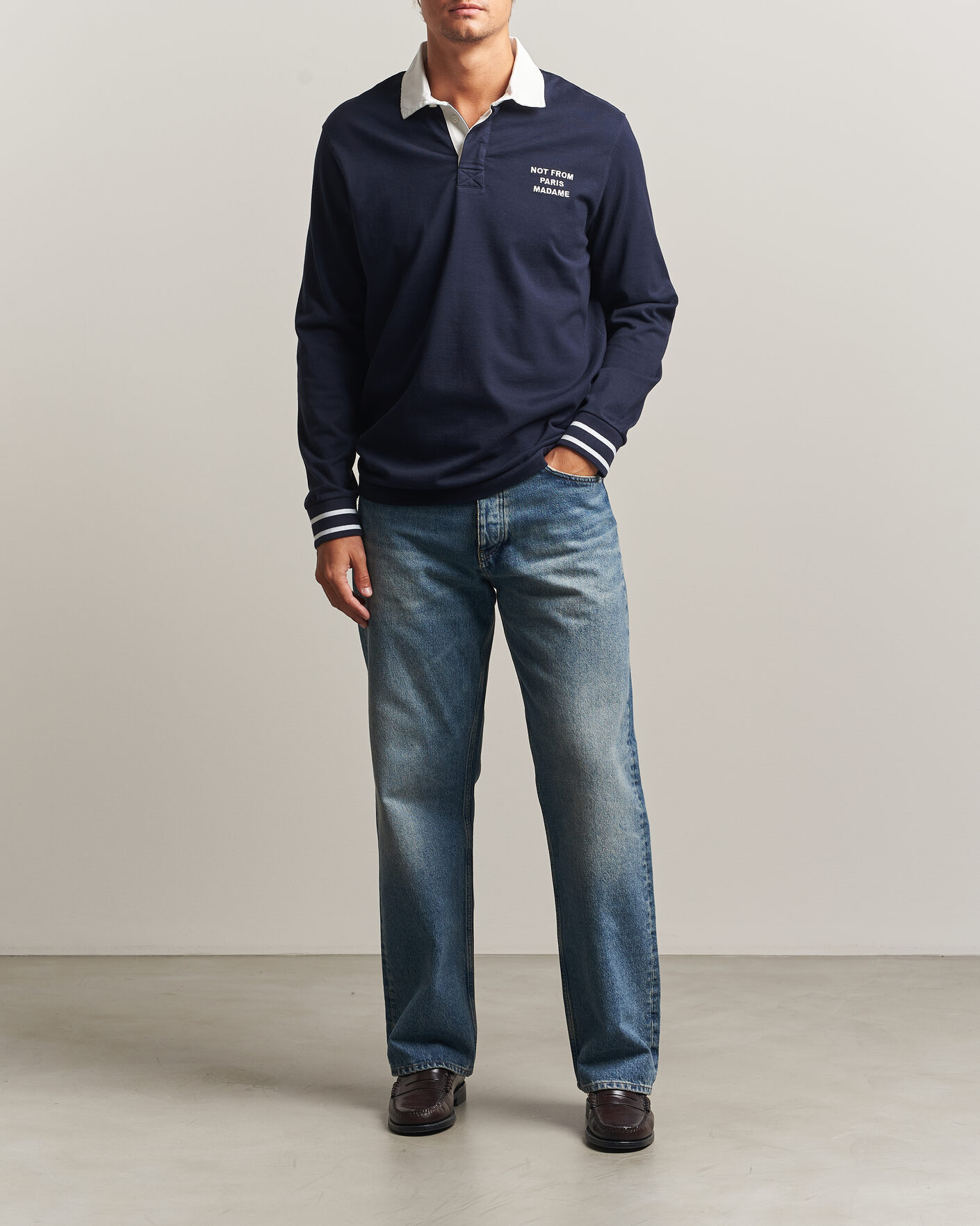 Homme | Pulls Et Tricots | Drôle de Monsieur | Slogan Rugger Navy