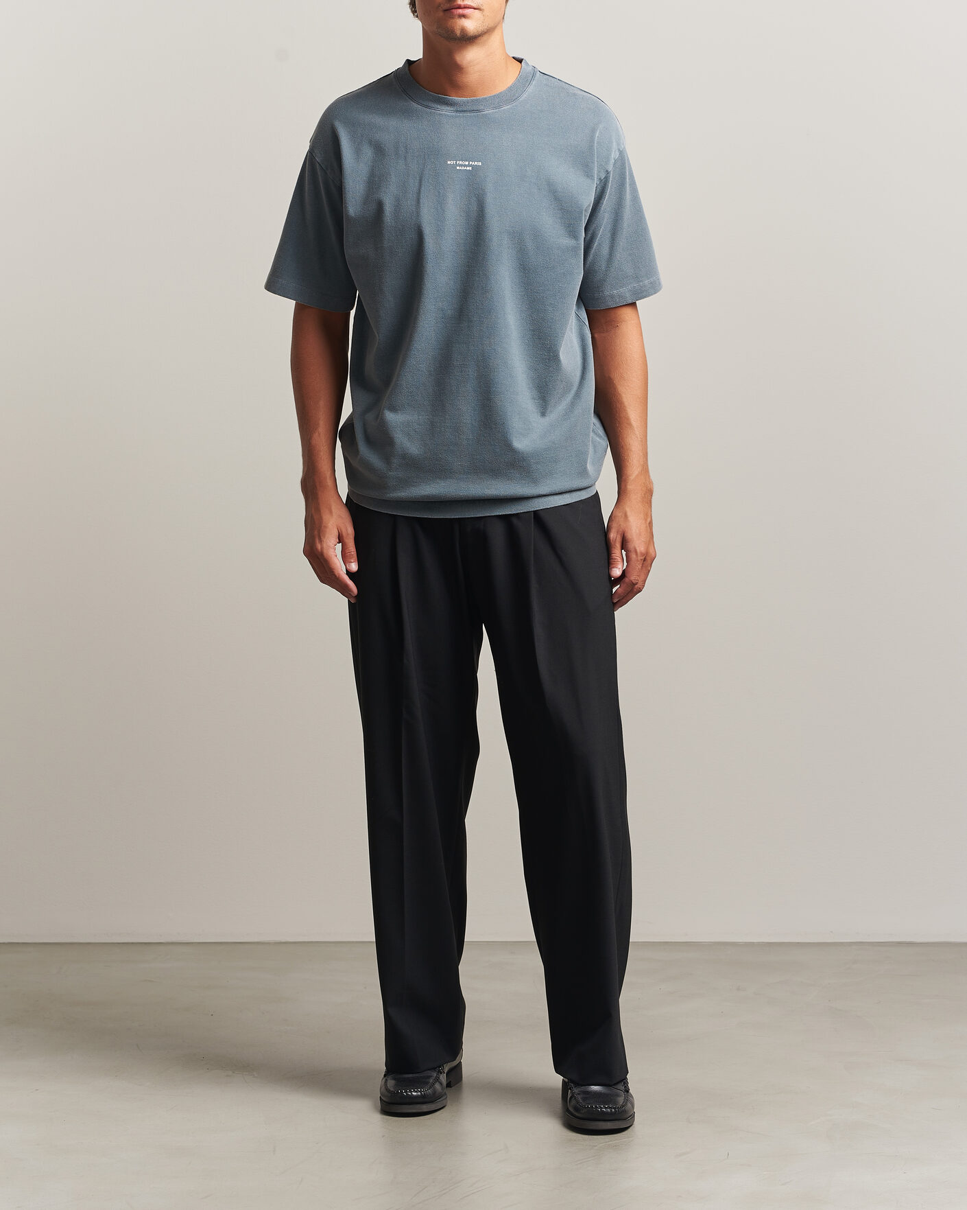 Homme | T-shirts | Drôle de Monsieur | Classic Slogan T-Shirt Dark Grey