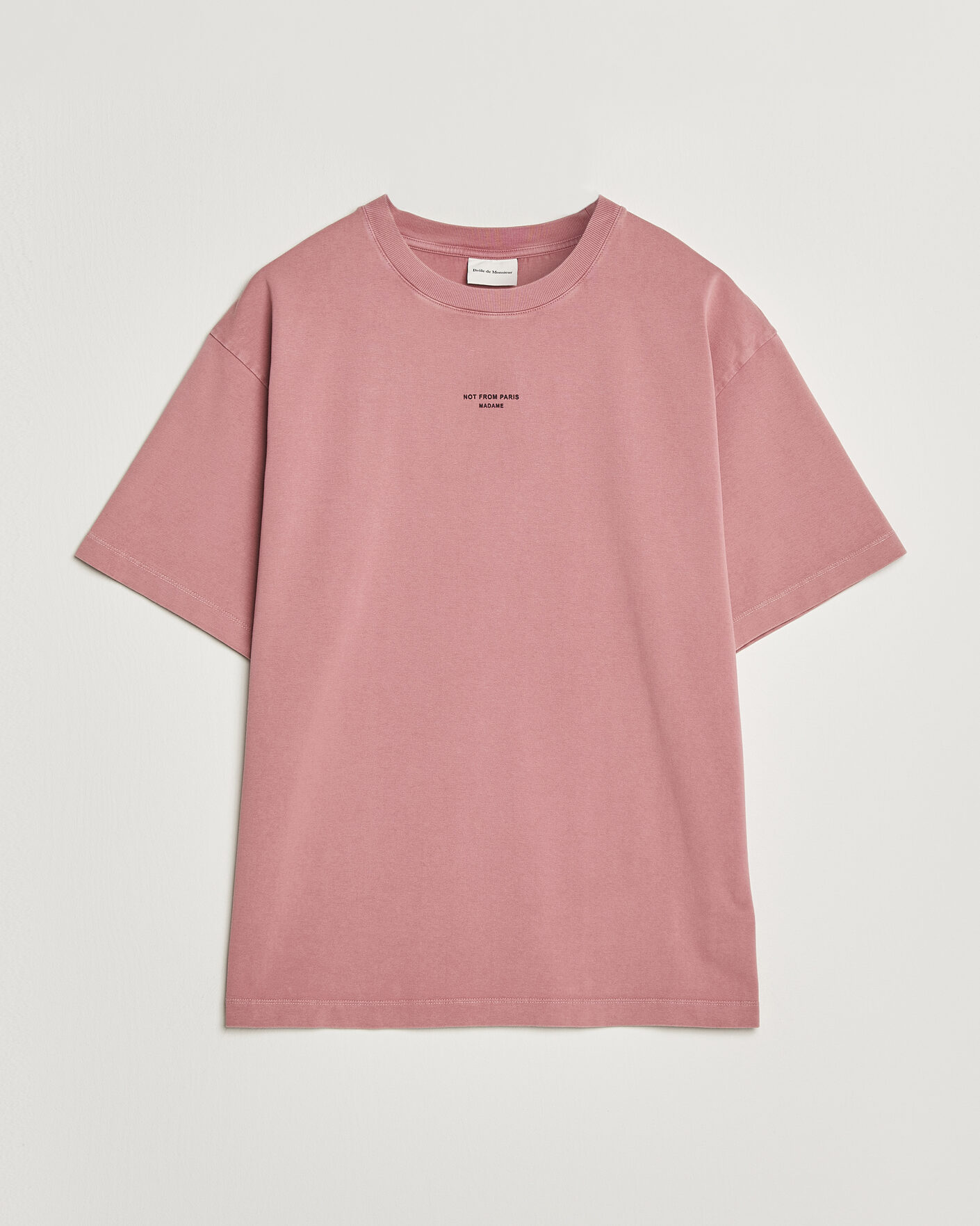 Homme | T-shirts | Drôle de Monsieur | Classic Slogan T-Shirt Dark Pink