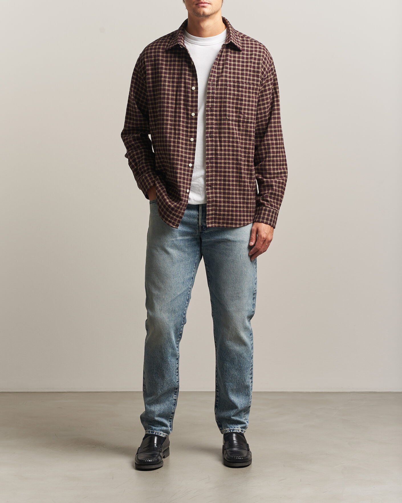 Heren | Jeans | EDWIN | Regular Tapered Rainbow Selvage Jeans Light Used