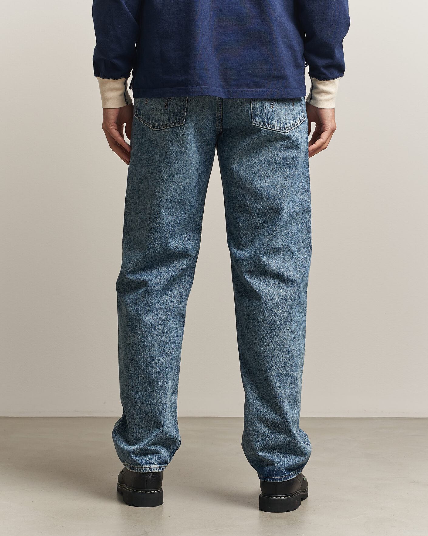 Heren | Broeken | EDWIN | Loose Straight Rainbow Selvage Jeans Mid Used