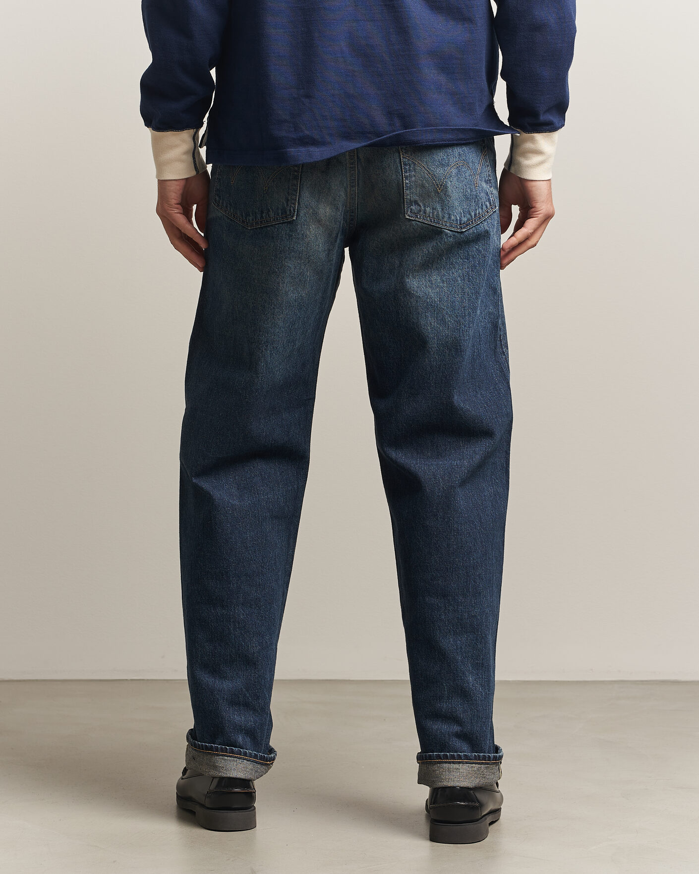 Homme | Pantalons | EDWIN | Loose Straight Rainbow Selvage Jeans Dark Used