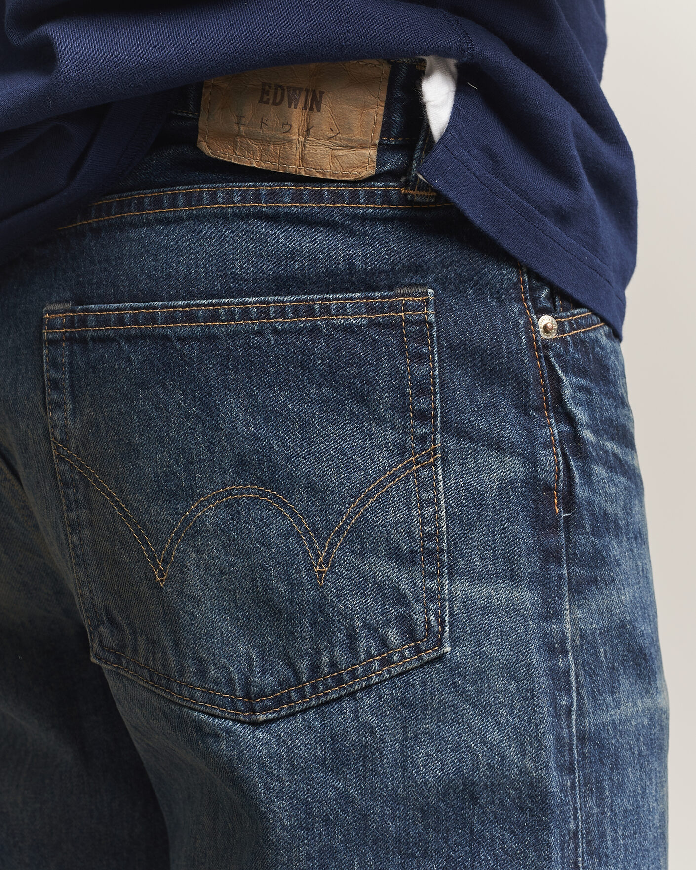 Homme | Pantalons | EDWIN | Loose Straight Rainbow Selvage Jeans Dark Used