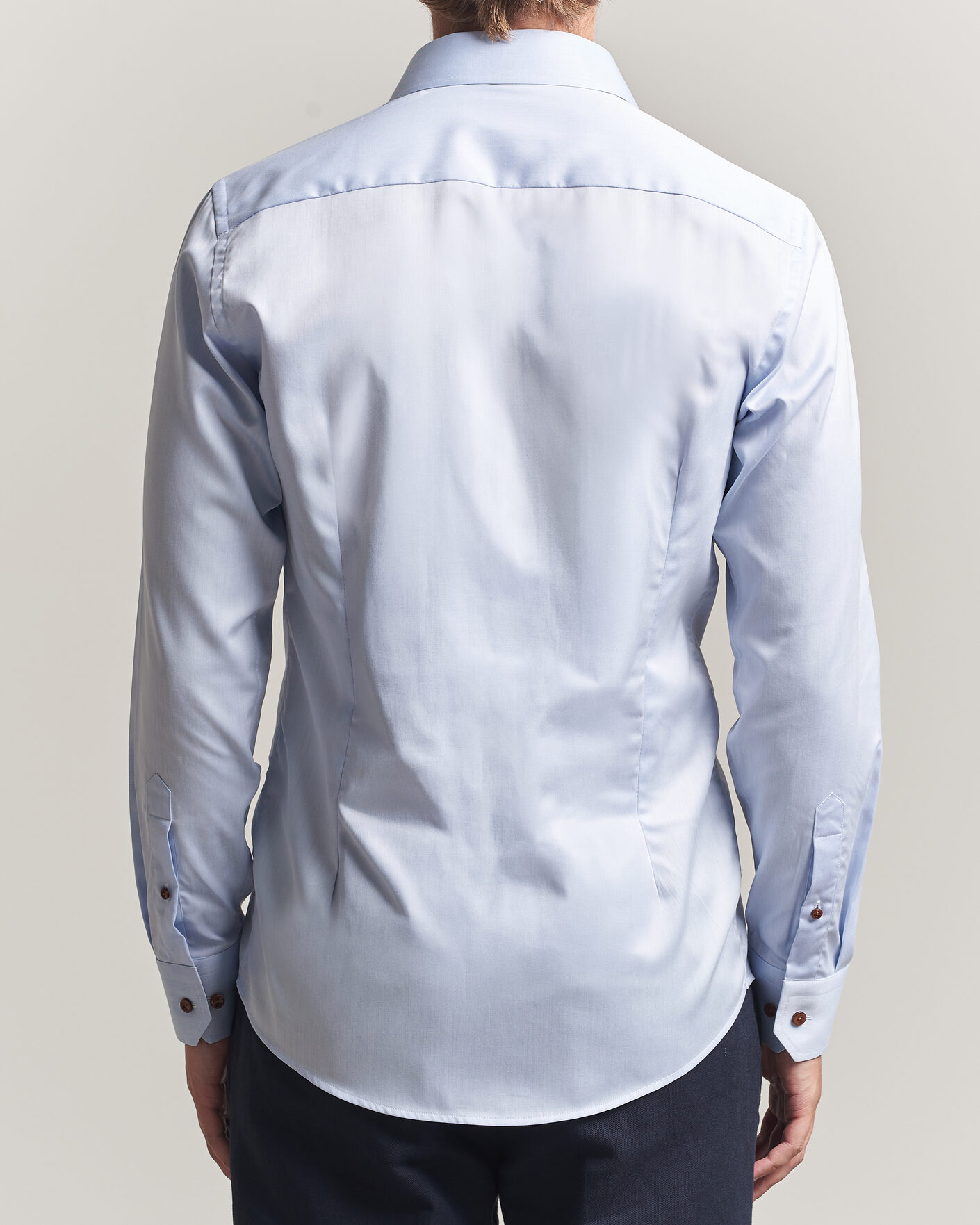 Homme | Chemises | Eton | Slim Fit Signature Twill Contrast Shirt Light Blue