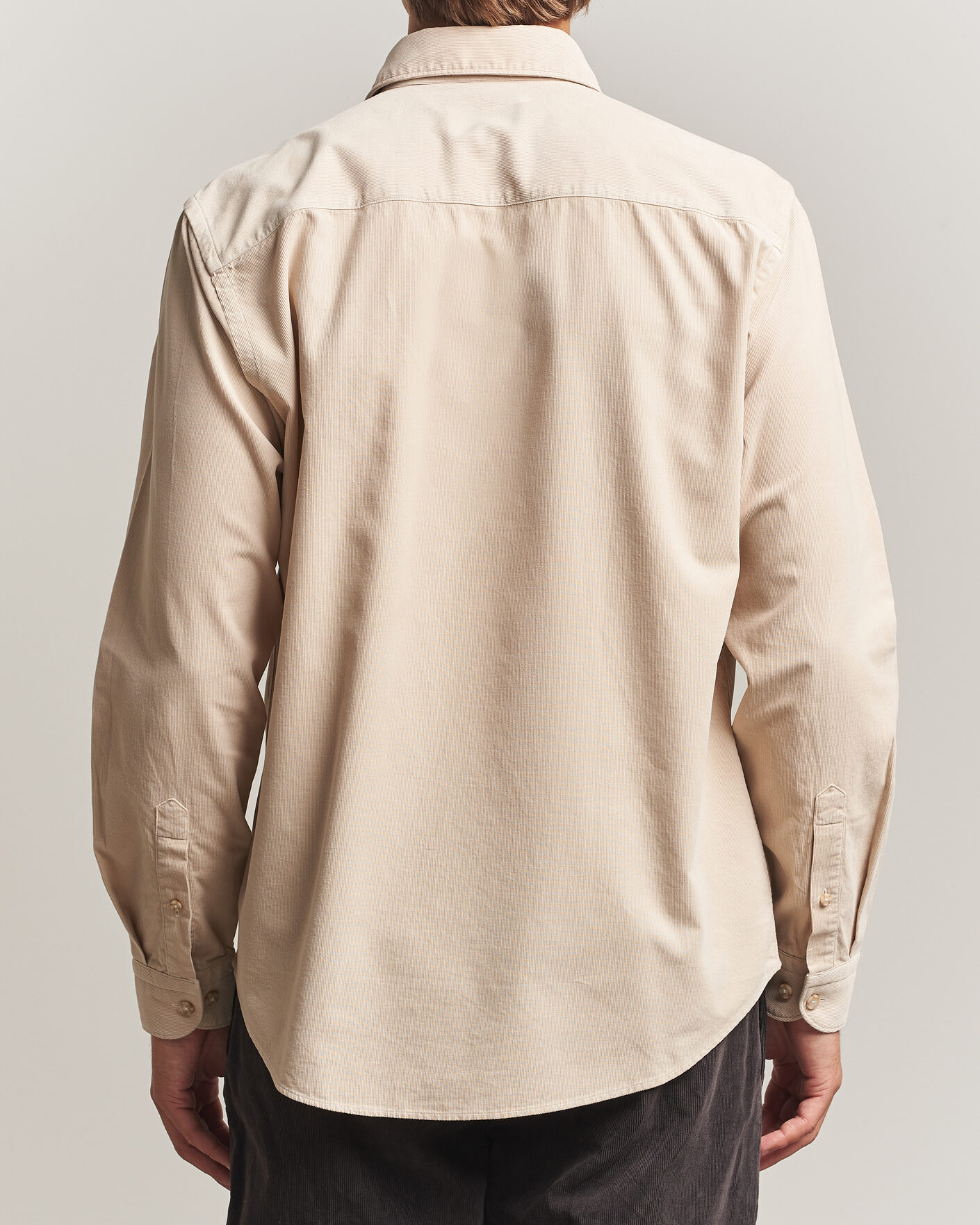 Homme | Chemises | Eton | Casual Fit Corduroy Shirt Beige