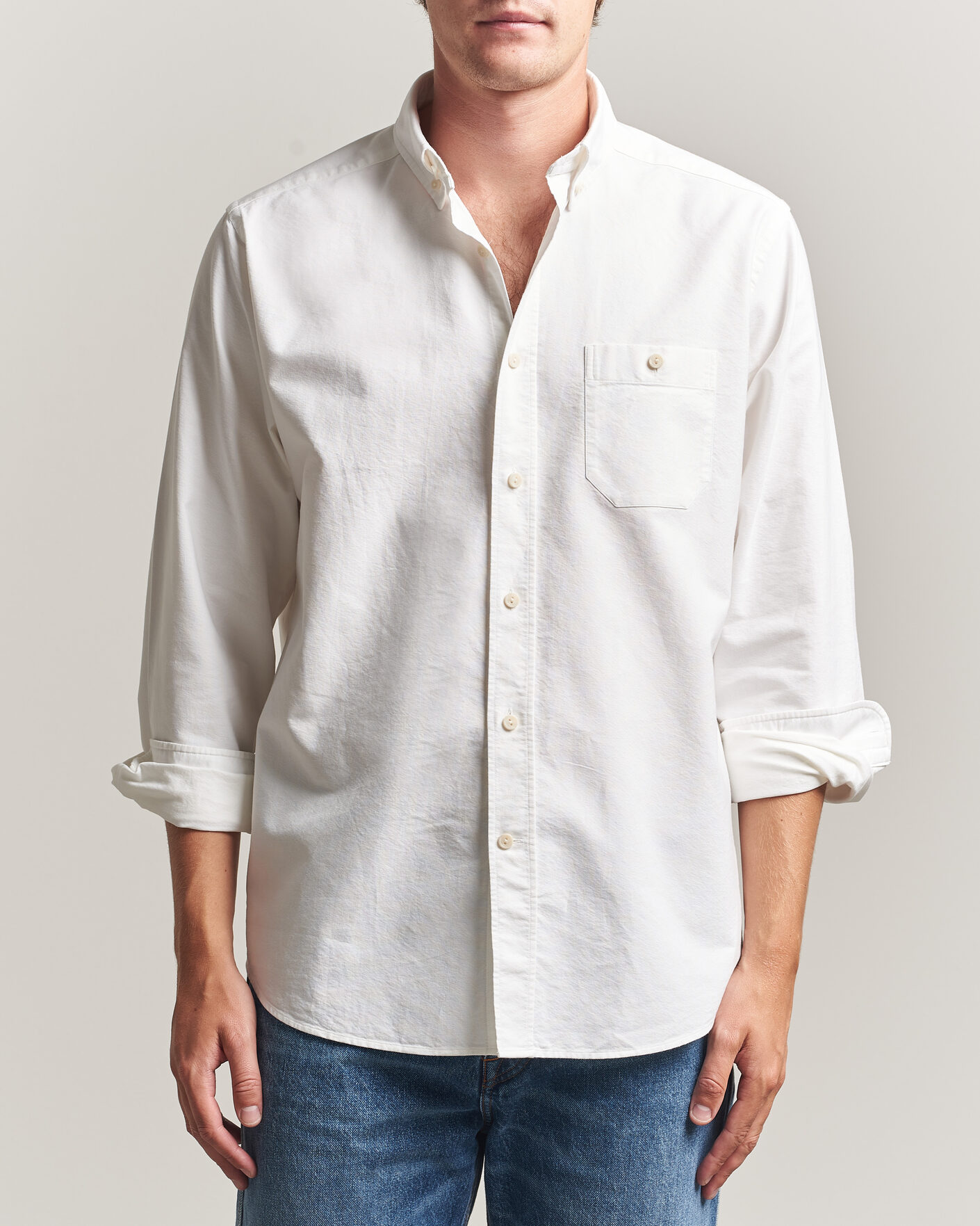 Homme | Chemises | Eton | Regular Fit Ivy Oxford Shirt White