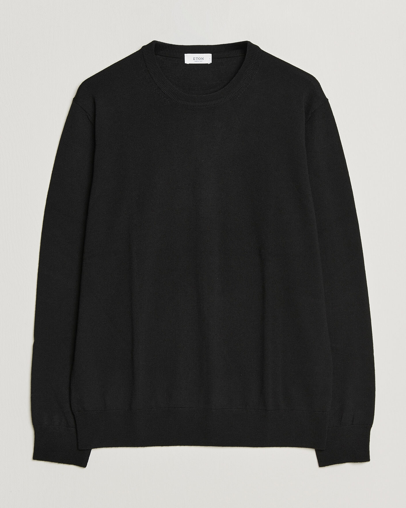 Homme | Pulls Et Tricots | Eton | Merino Wool Knitted Crew Neck Black