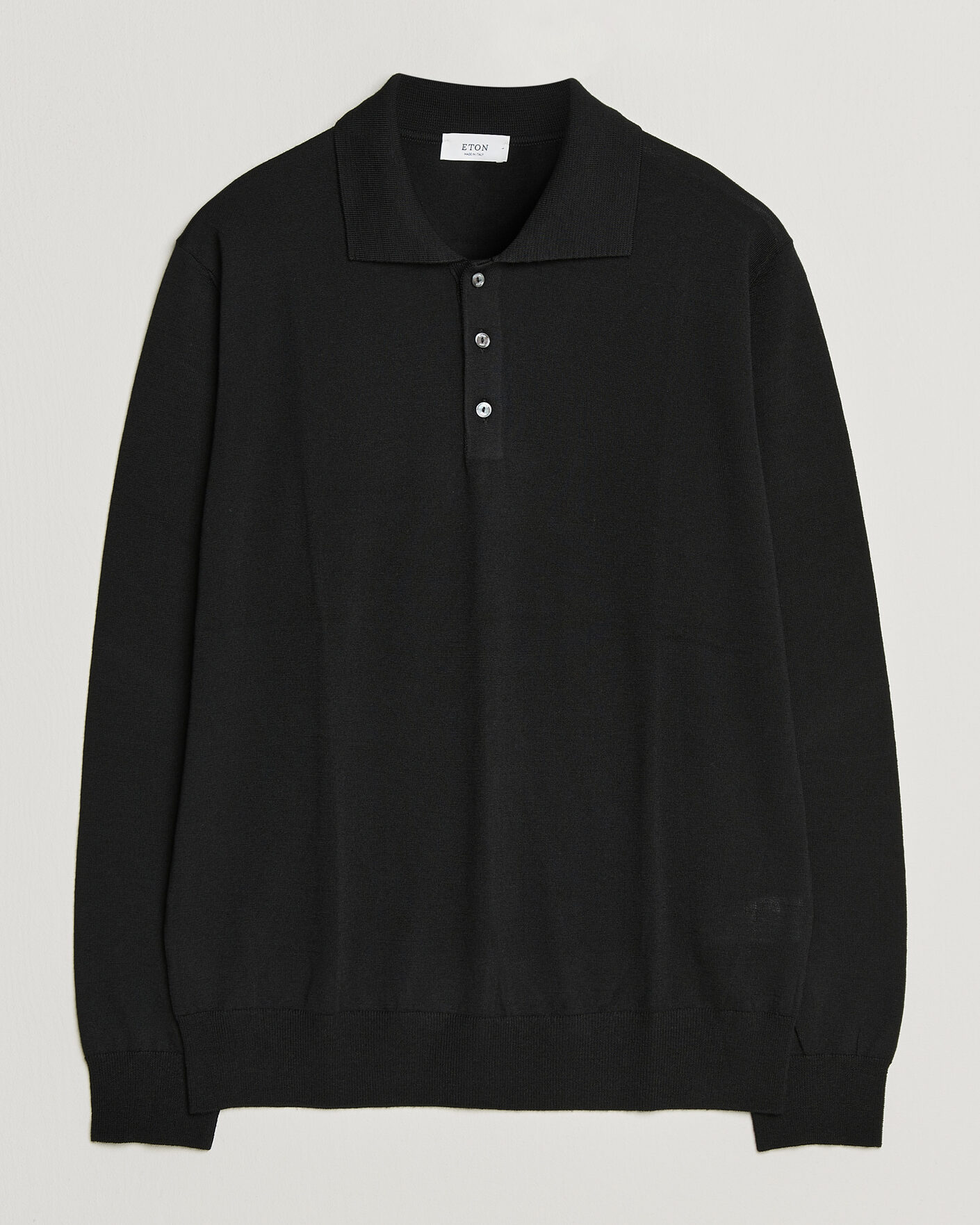 Homme | Pulls Et Tricots | Eton | Merino Wool Knitted Polo Black
