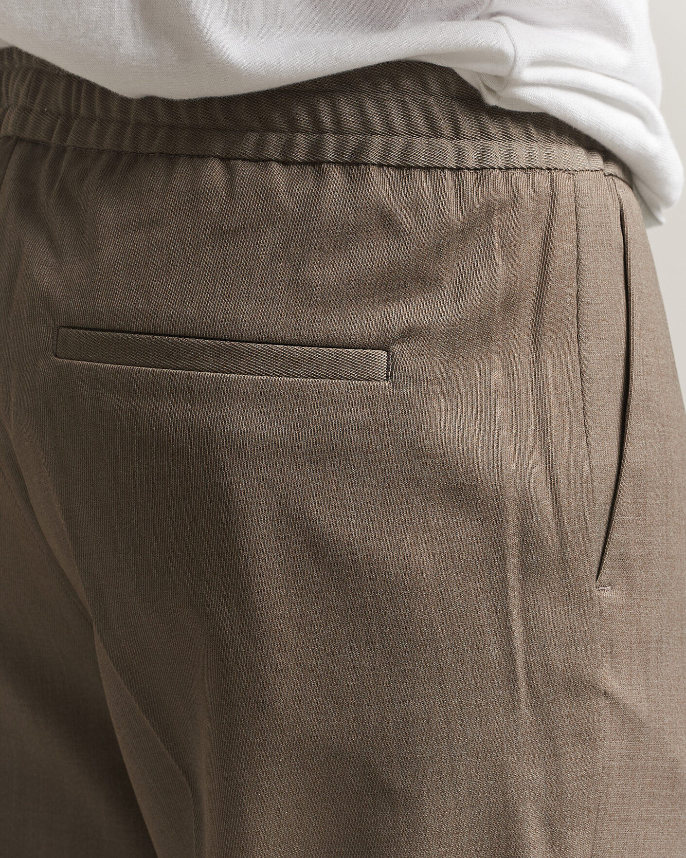 Homme | Pantalons | Filippa K | Theo Relaxed Wool Trousers Stone Taupe