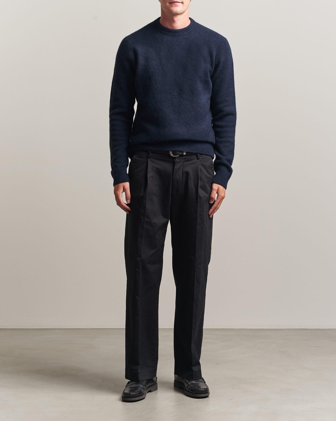 Heren | Truien | Filippa K | Yak Knitted Sweater Navy