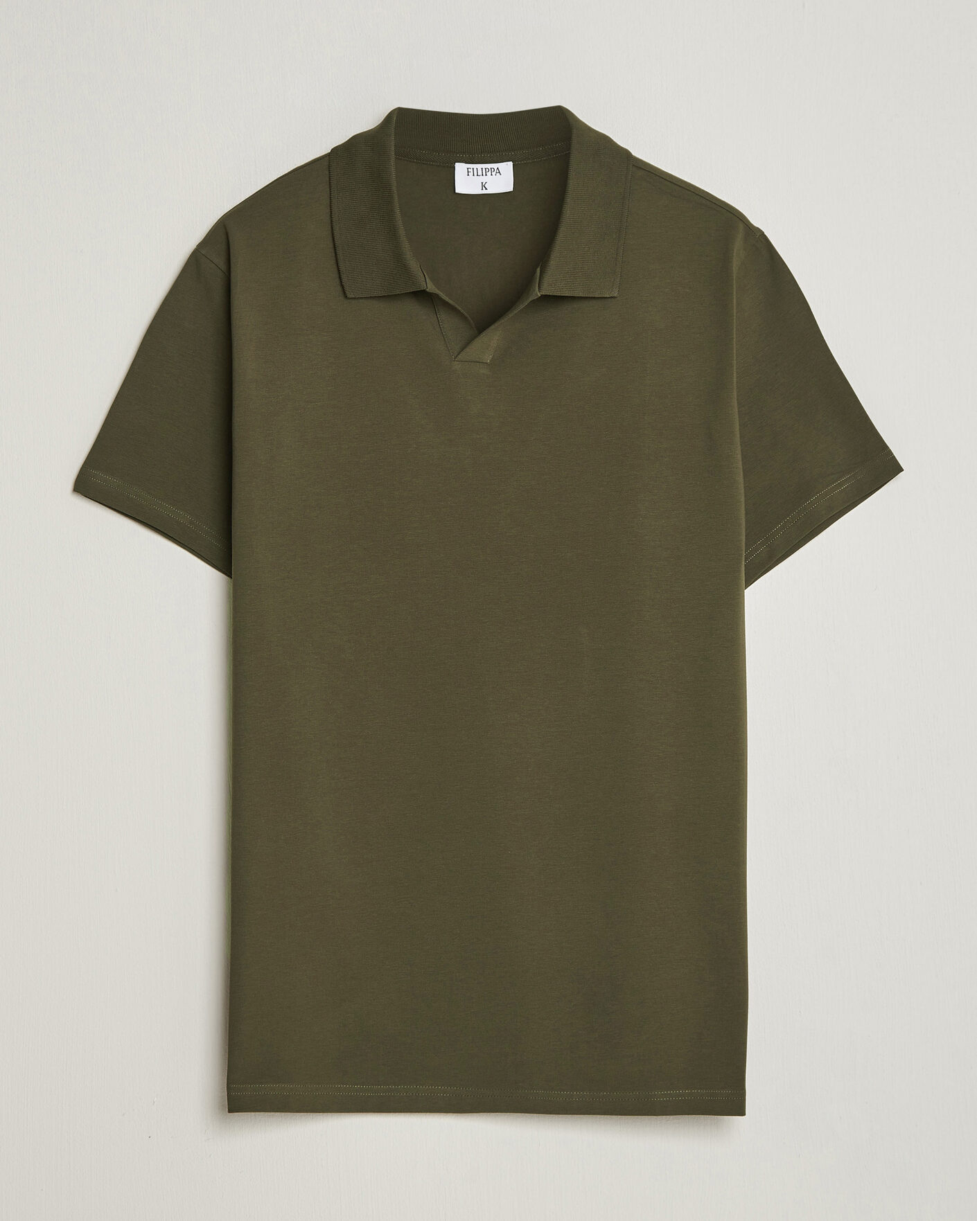 Homme | Polos | Filippa K | Soft Lycra Polo T-Shirt Ebony Brown