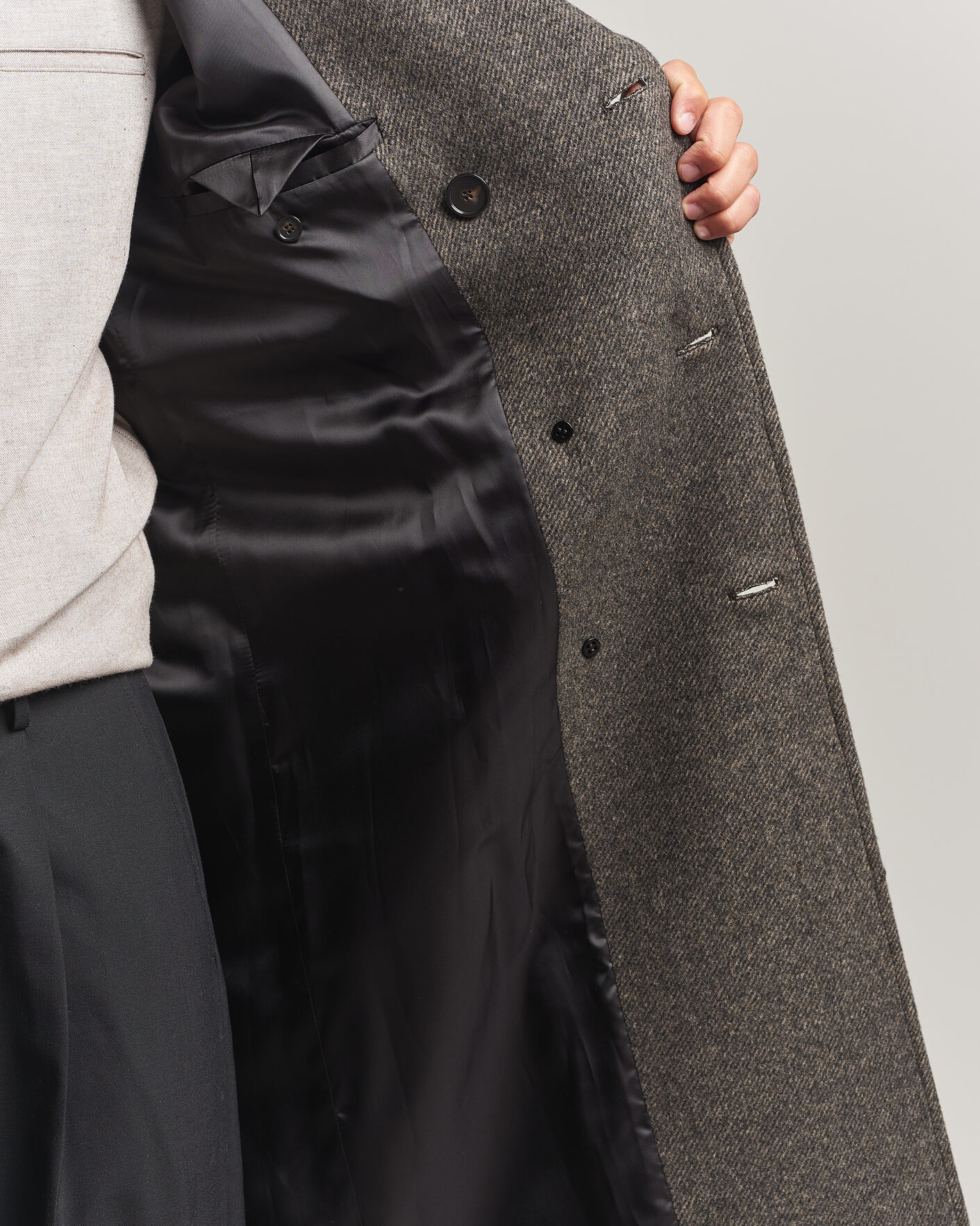 Homme | Manteaux Et Vestes | Filippa K | Damian Wool Twill Coat Driftwood