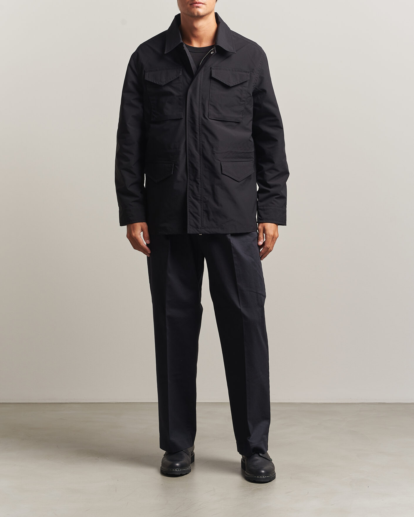 Heren | Jassen | Filippa K | Field Jacket Black