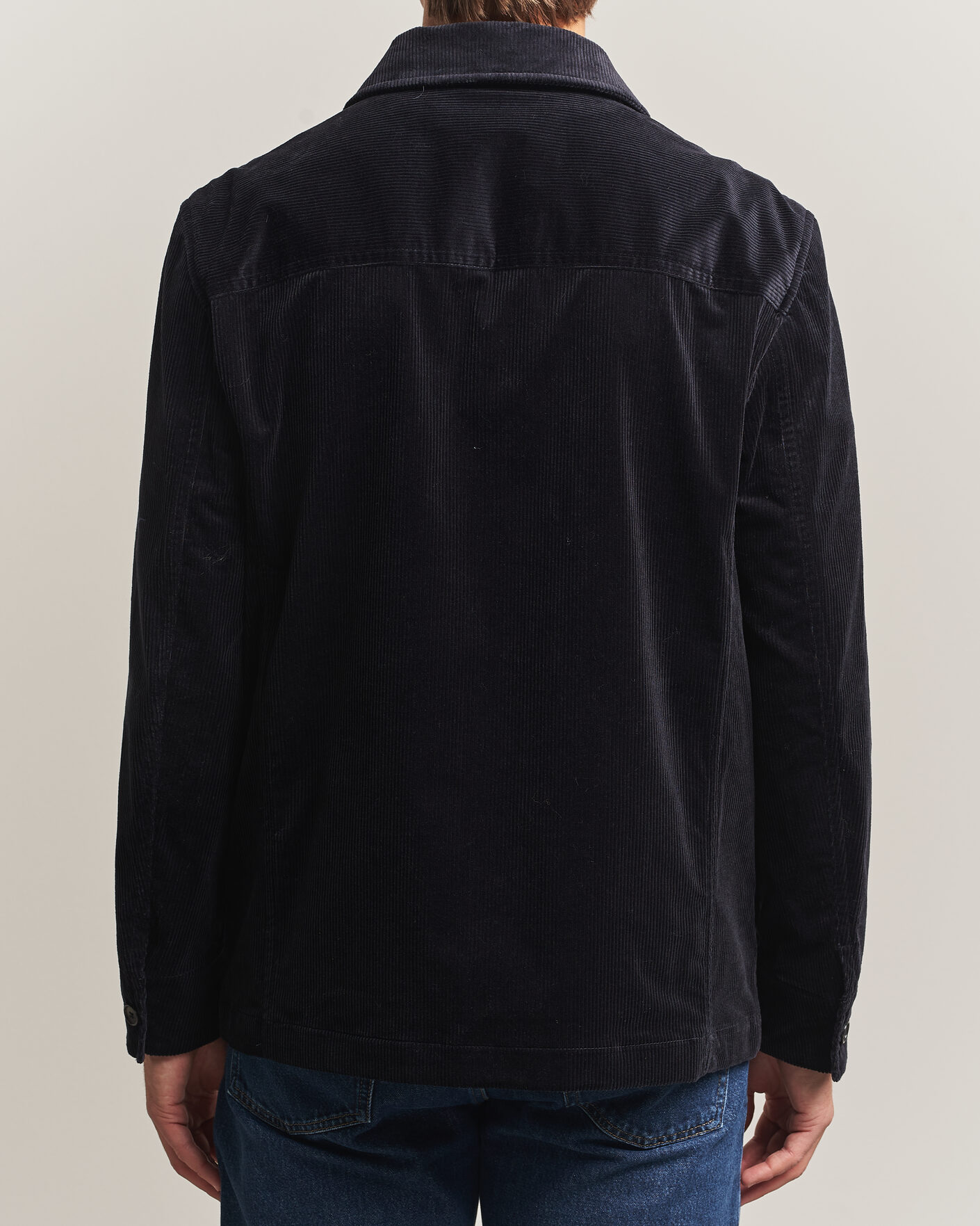 Heren | Overhemden | Filippa K | Taylor Corduroy Overshirt Navy