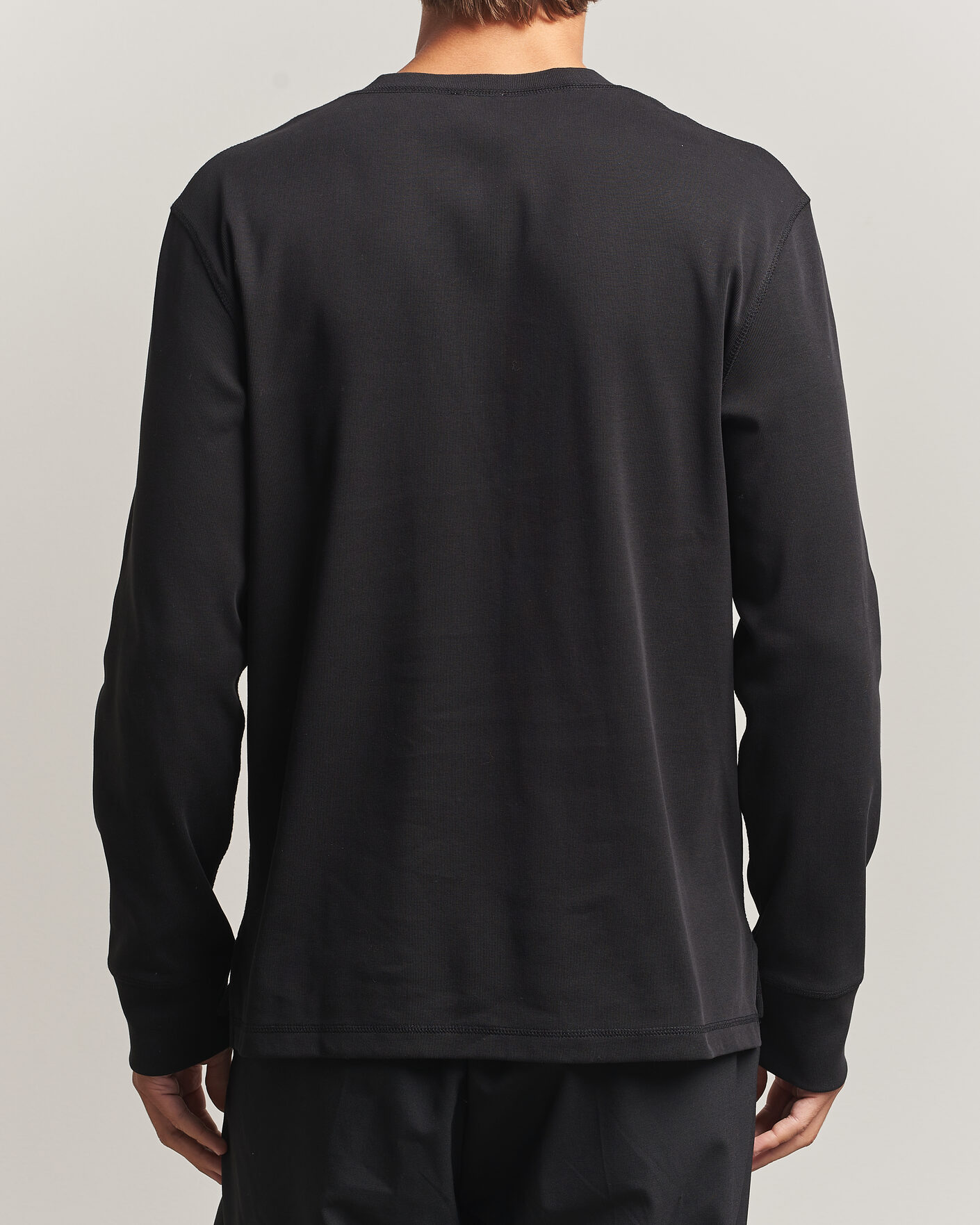 Homme | Pulls Et Tricots | Filippa K | Cotton Rib Henley Black