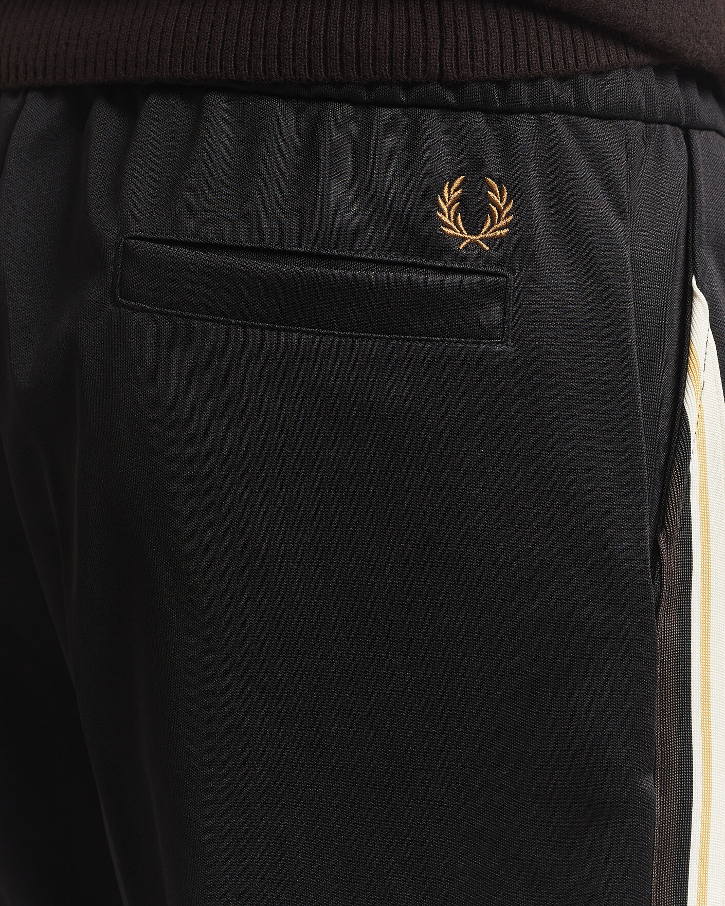 Heren | Broeken | Fred Perry | Tipped Taped Track Pants Black