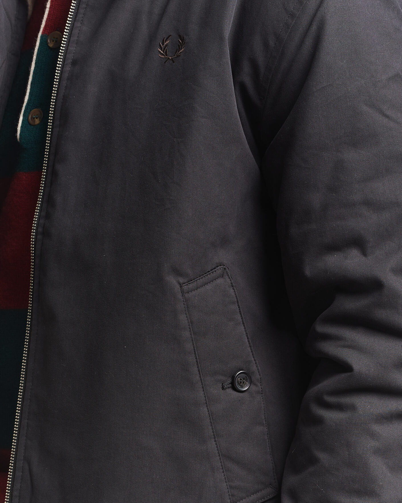 Homme | Manteaux Et Vestes | Fred Perry | Cotton Caban Jacket Black