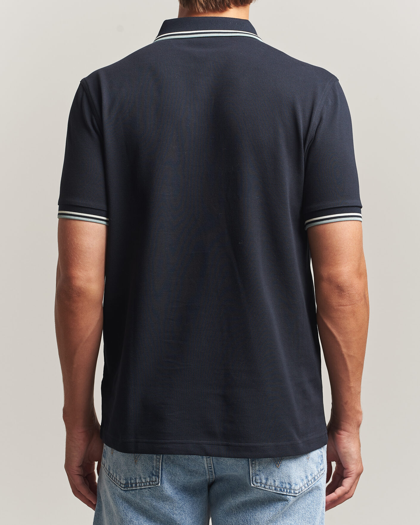 Homme | Polos | Fred Perry | Twin Tipped Polo Shirt Navy