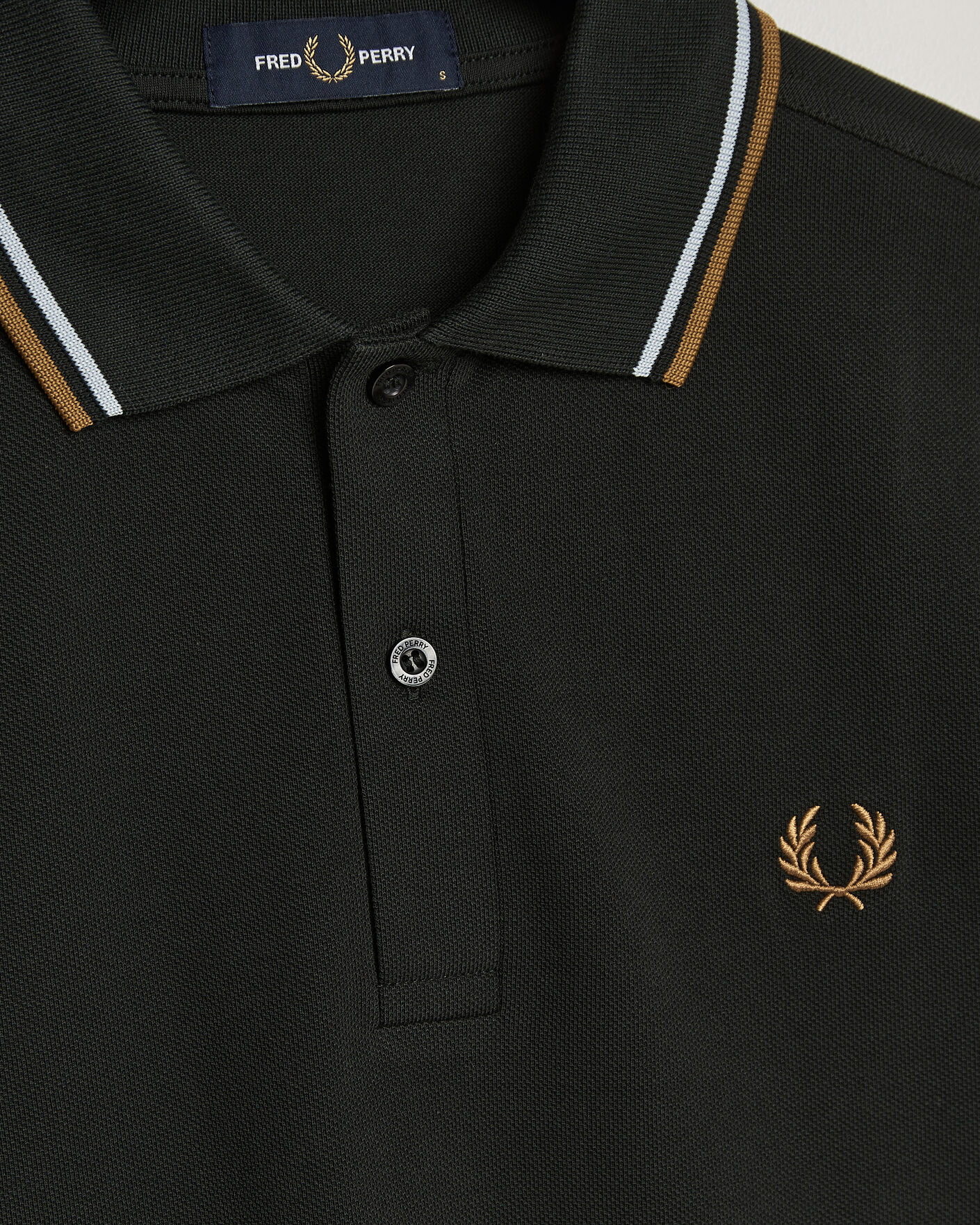 Heren | Polo's | Fred Perry | Twin Tipped Polo Shirt Night Green