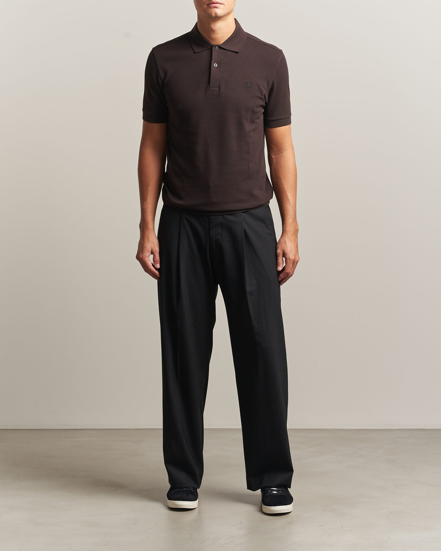 Homme | Polos | Fred Perry | Plain Polo Shirt Night Rich Brown