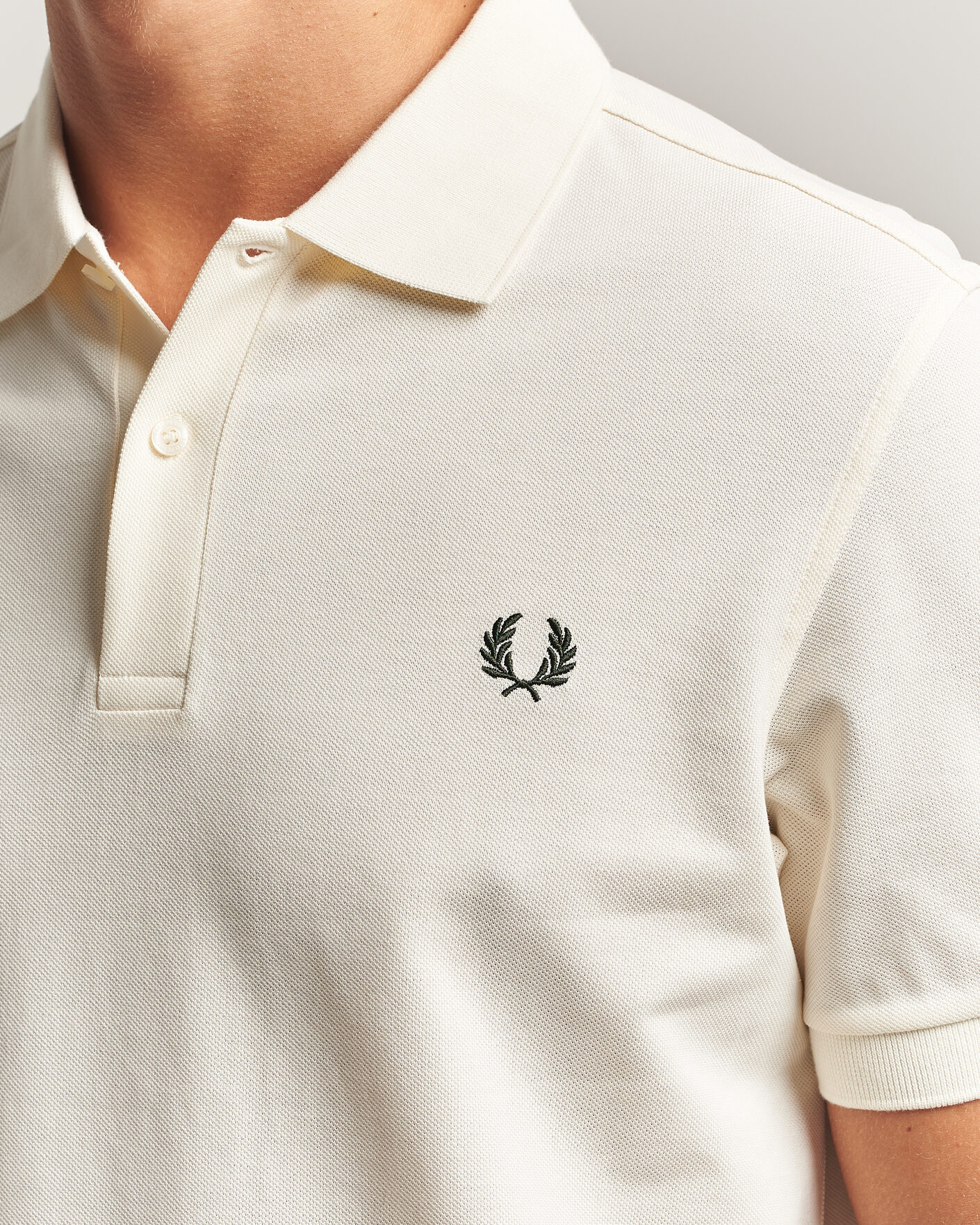 Homme | Polos | Fred Perry | Plain Polo Shirt Night Ecru