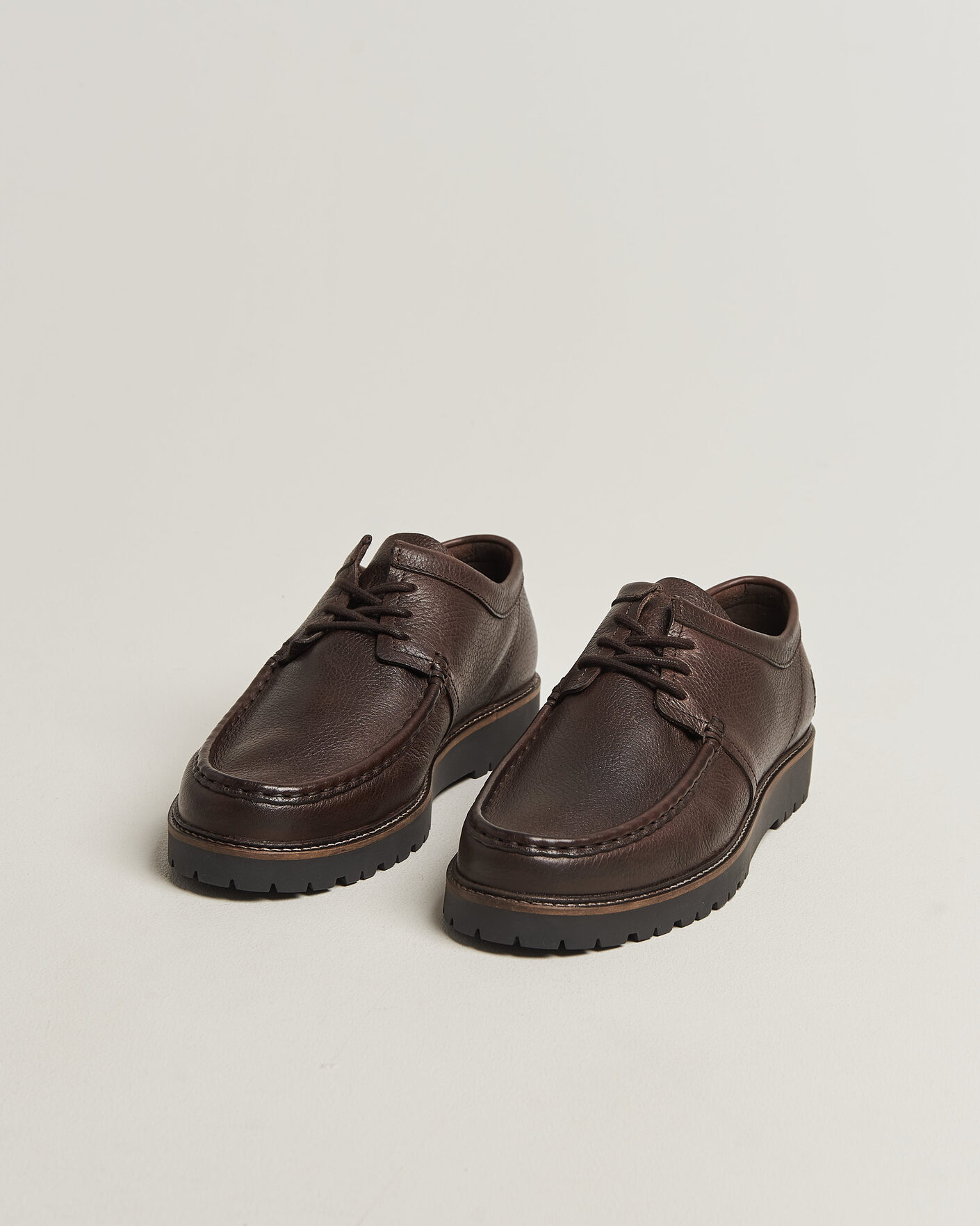 Homme | Derbies | Fred Perry | Kenny Grained Leather Derby Rich Brown