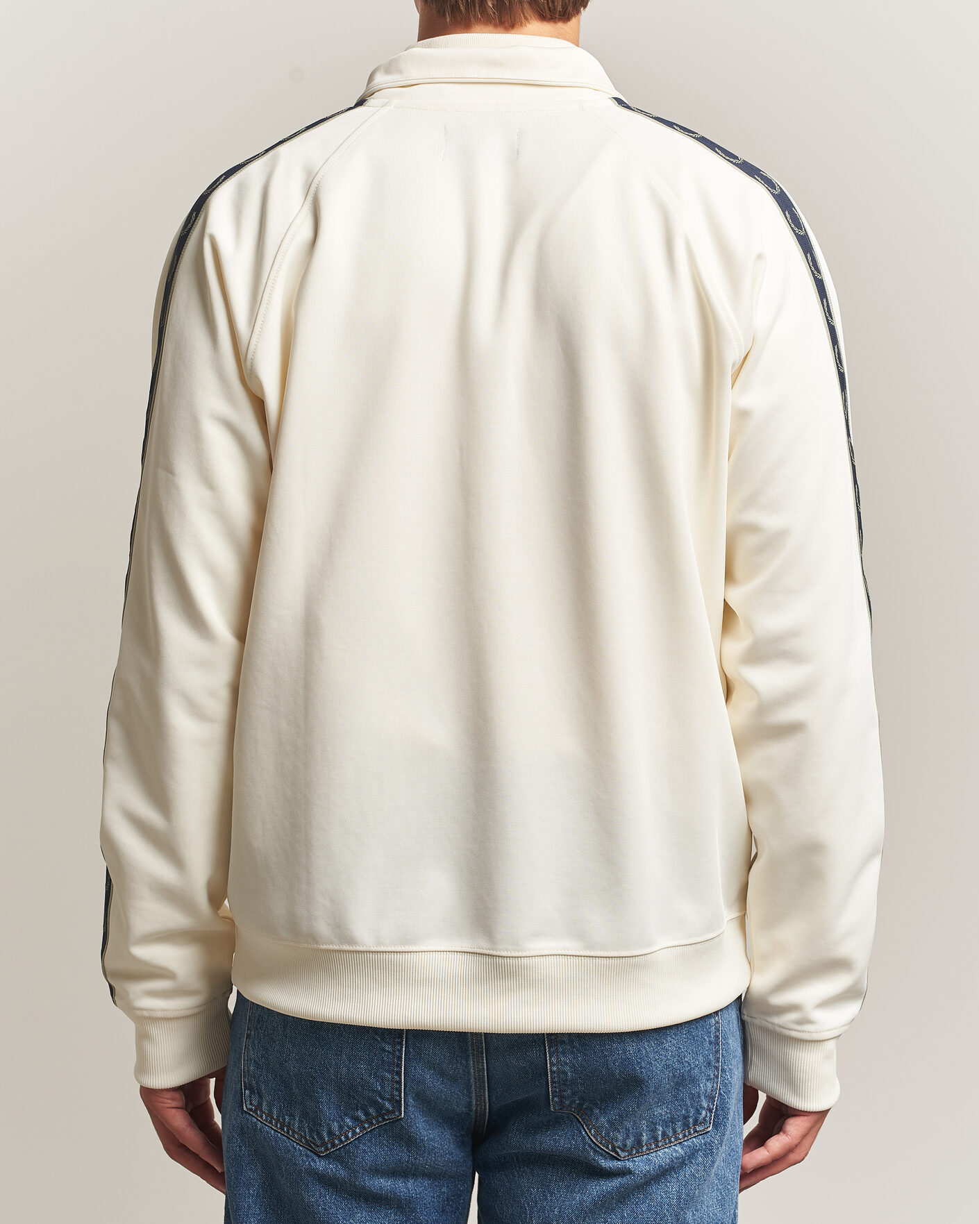 Homme | Pulls Et Tricots | Fred Perry | Taped Track Jacket Ecru