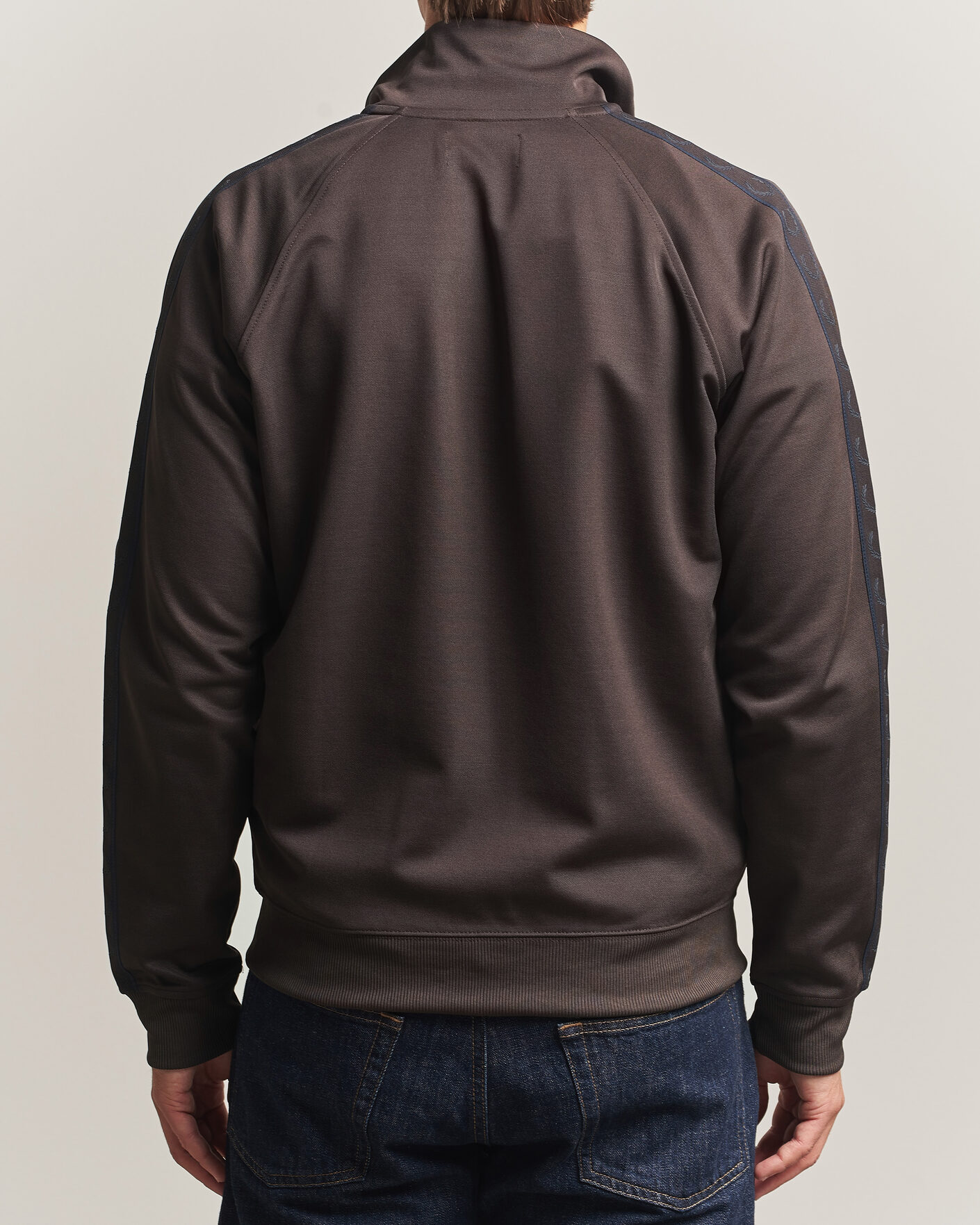 Homme | Pulls Et Tricots | Fred Perry | Taped Track Jacket Rich Brown