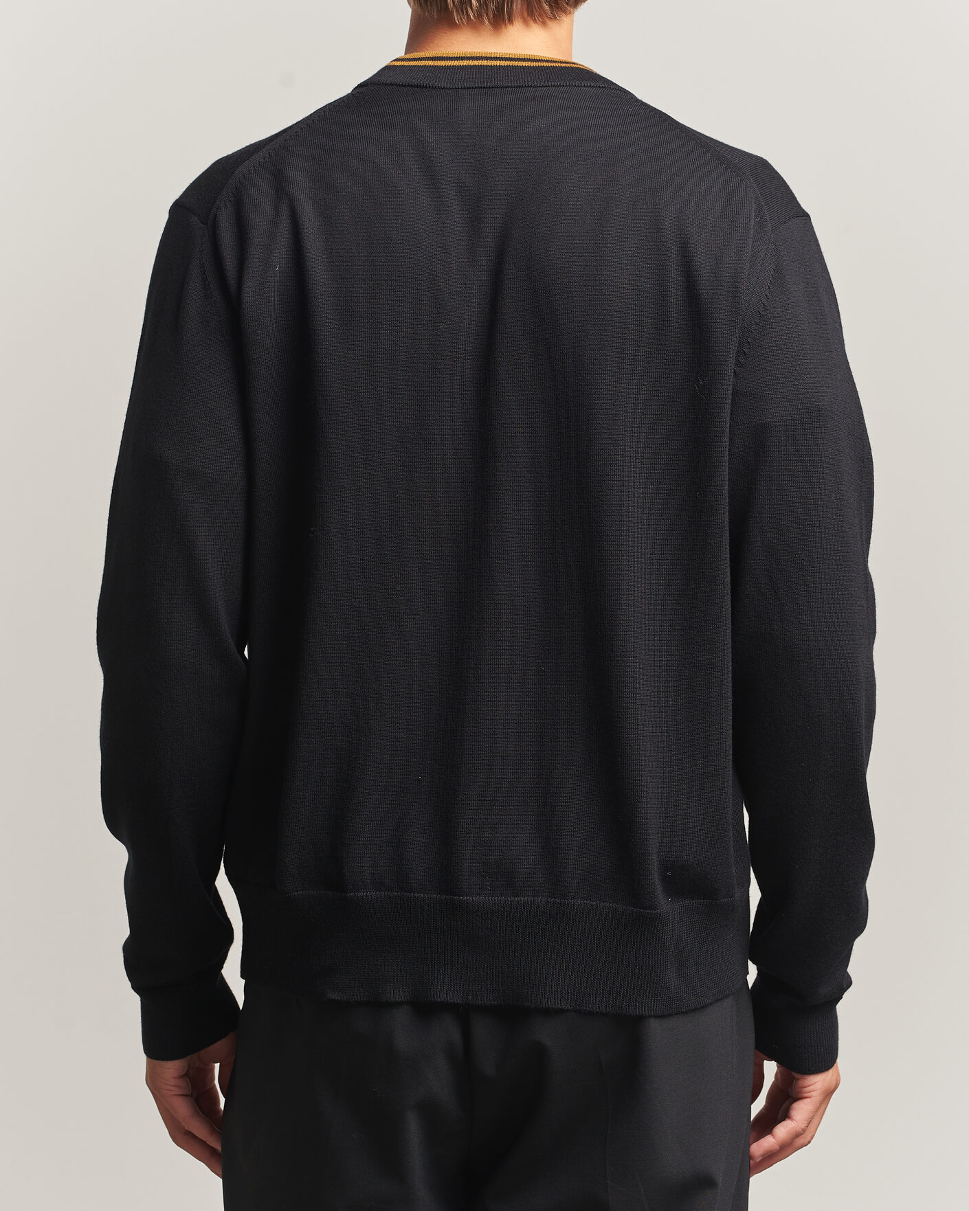 Heren | Truien | Fred Perry | Classic Knitted Cardigan Black