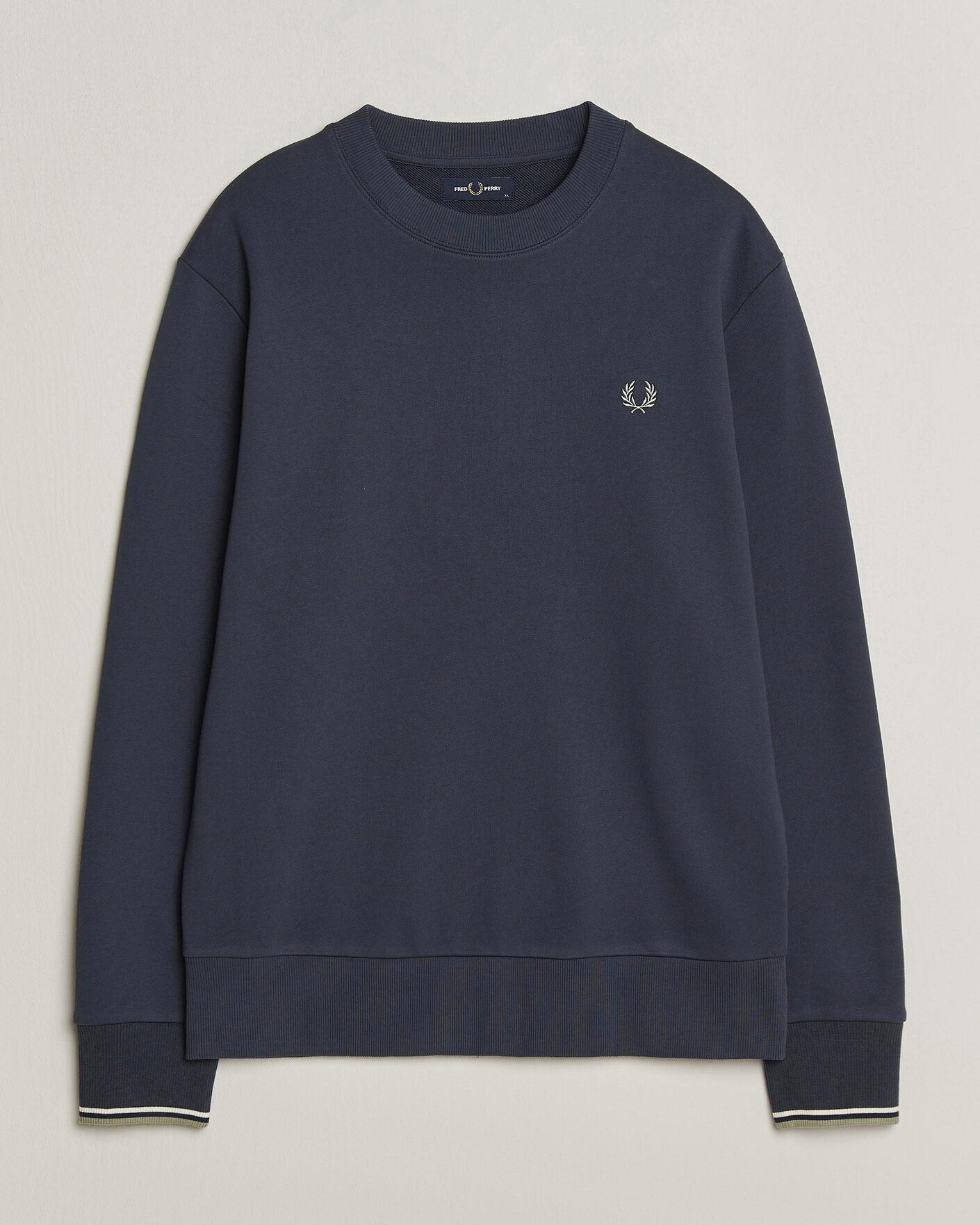 Heren | Truien | Fred Perry | Crew Neck Sweatshirt Dark Airforce