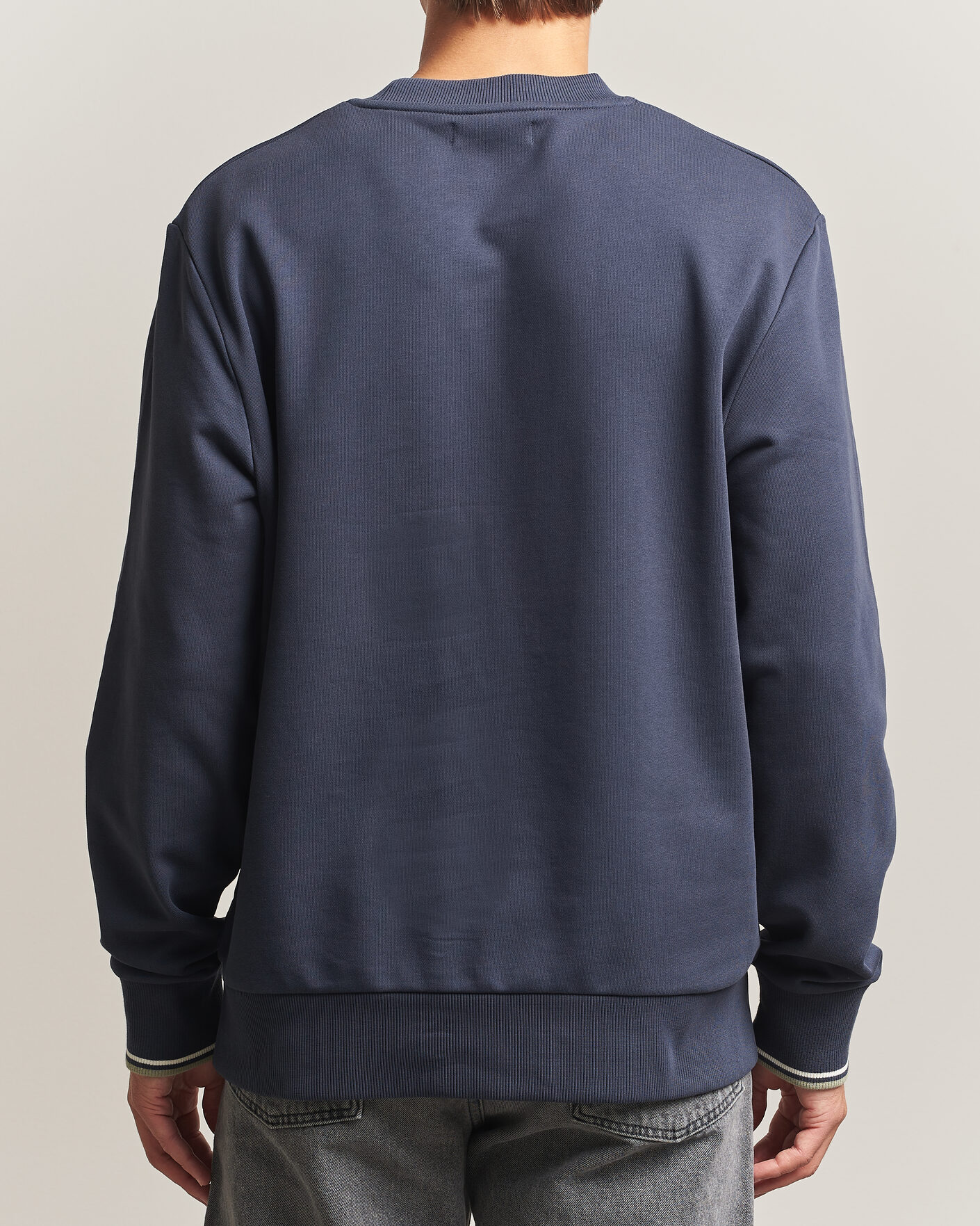 Heren | Truien | Fred Perry | Crew Neck Sweatshirt Dark Airforce