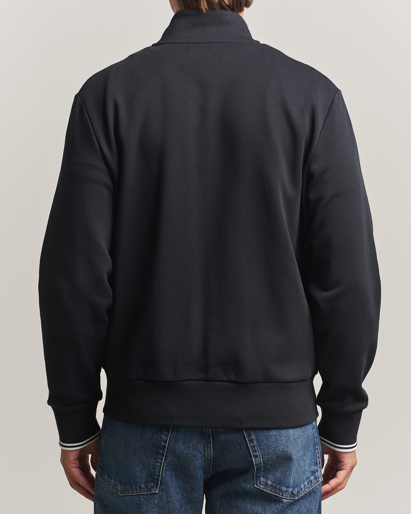 Homme | Pulls Et Tricots | Fred Perry | Full Zip Sweatshirt Black
