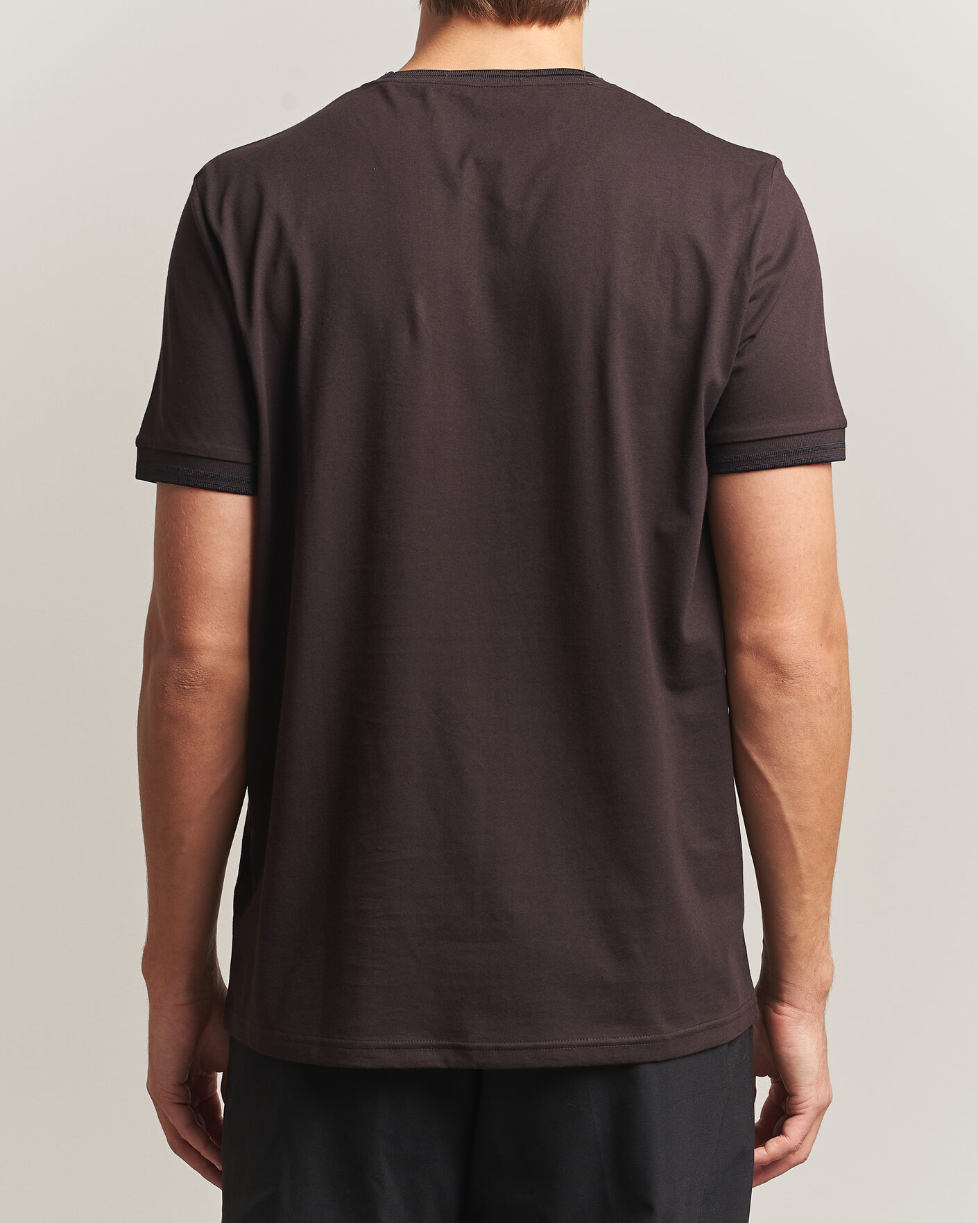 Heren | T-shirts | Fred Perry | Twin Tipped T-Shirt Rich Brown