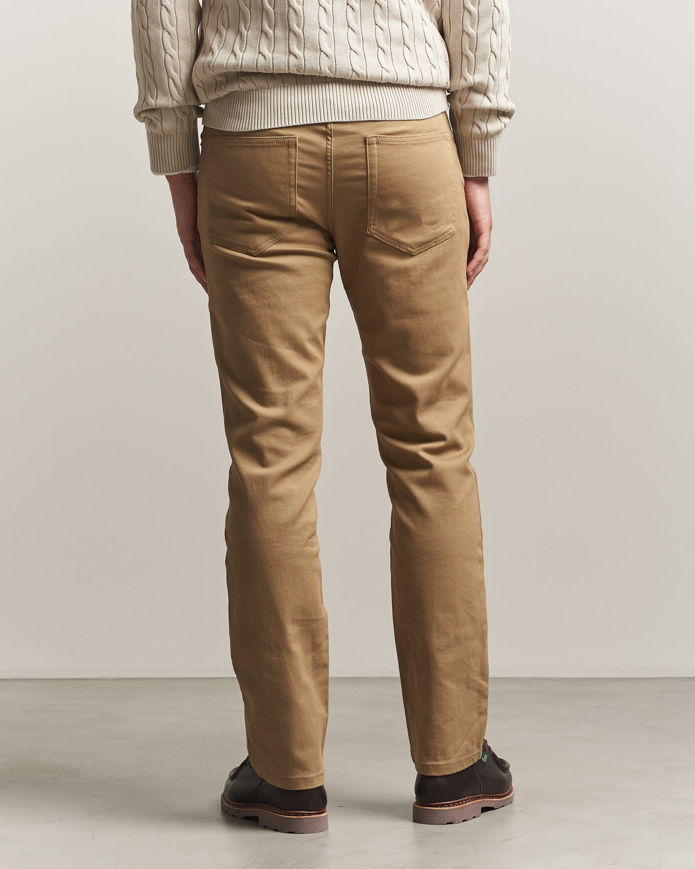 Homme | Pantalons | Gant | Regular Fit Soft Twill 5-Pocket Pants Light Taupe