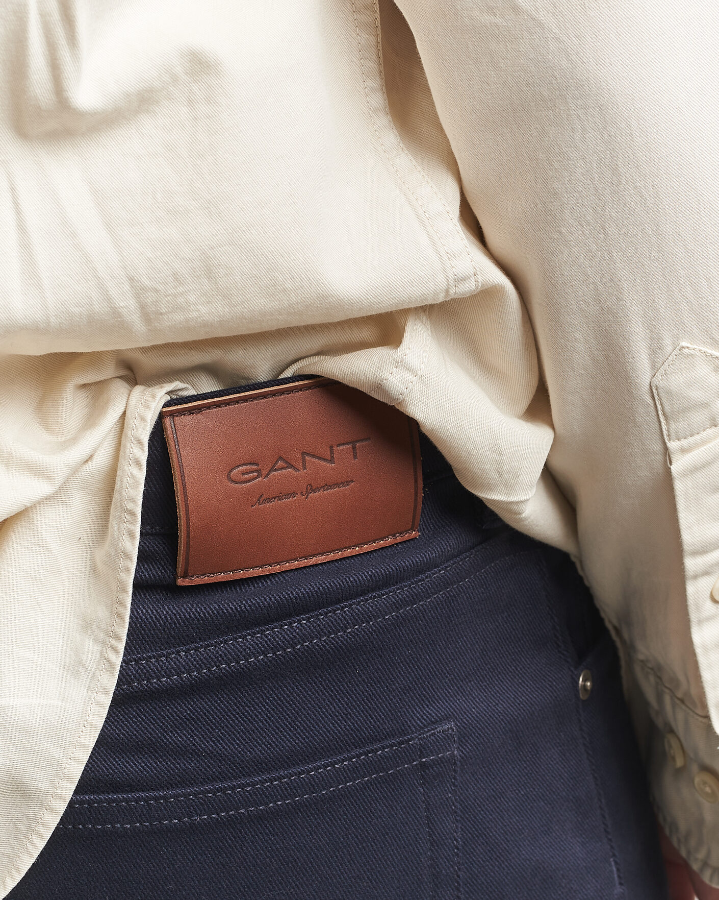 Homme | Pantalons | Gant | Regular Fit Soft Twill 5-Pocket Pants Evening Blue